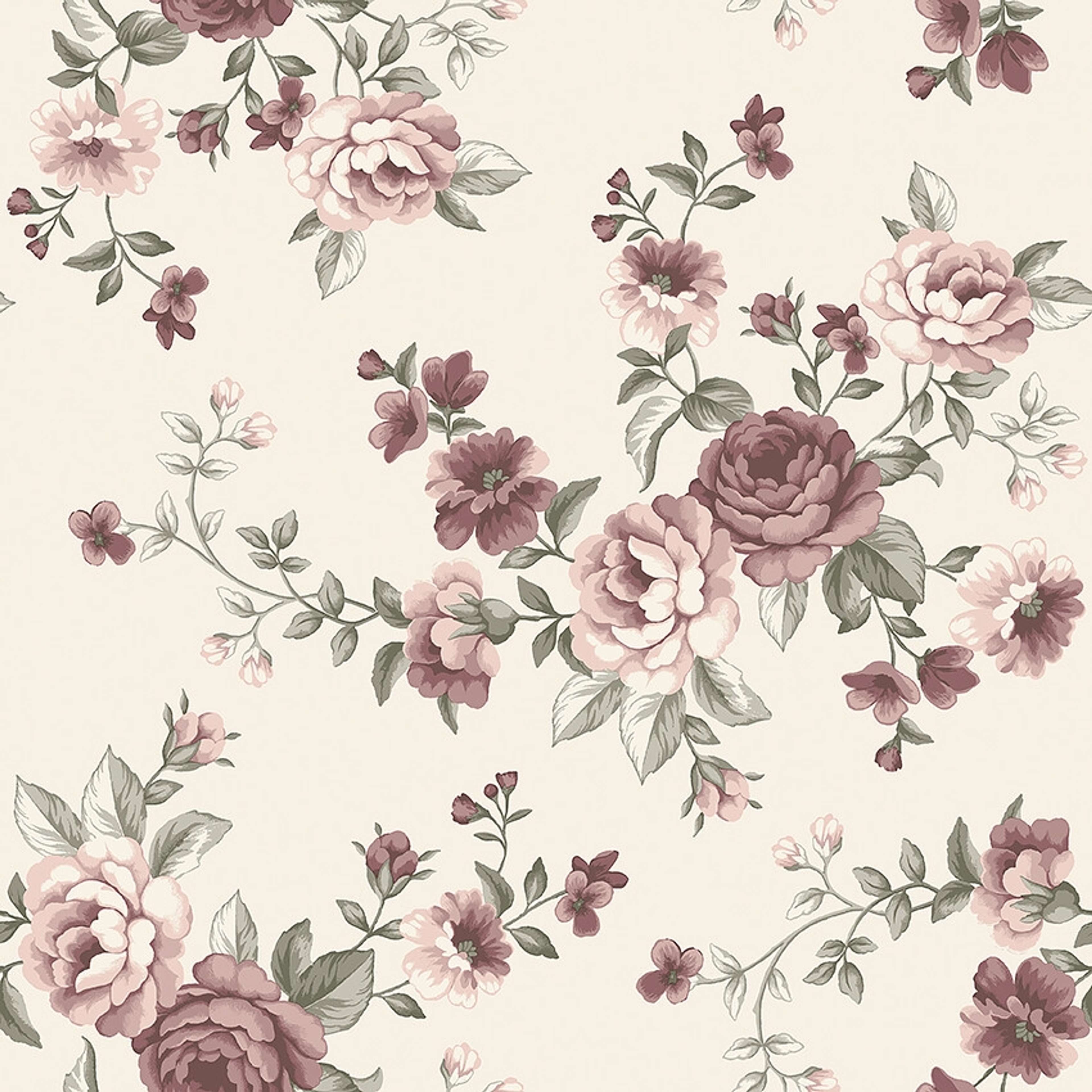 Nomi beige, tapet tapet med blommigt, barnrum mönster i beige. Från kollektionen Newbie II Wallpaper. Nonwoven-material med rak passning. Passar i sovrum och barnrum.