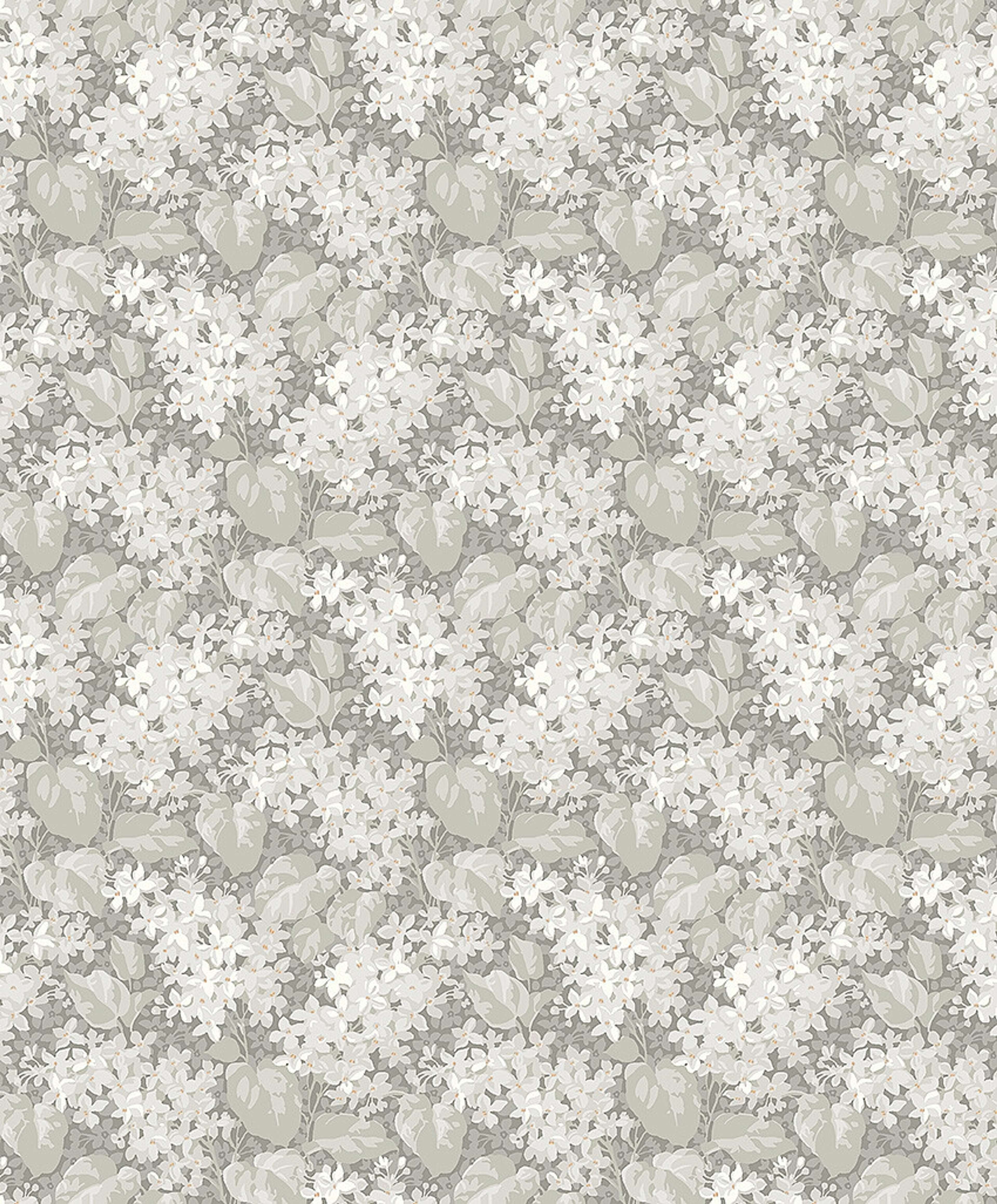 Aratorp tapet med blommigt mönster i beige. Från kollektionen Alla Tiders Hus. Nonwoven-material med förskjuten passning. Passar i vardagsrum, matsal och kök.