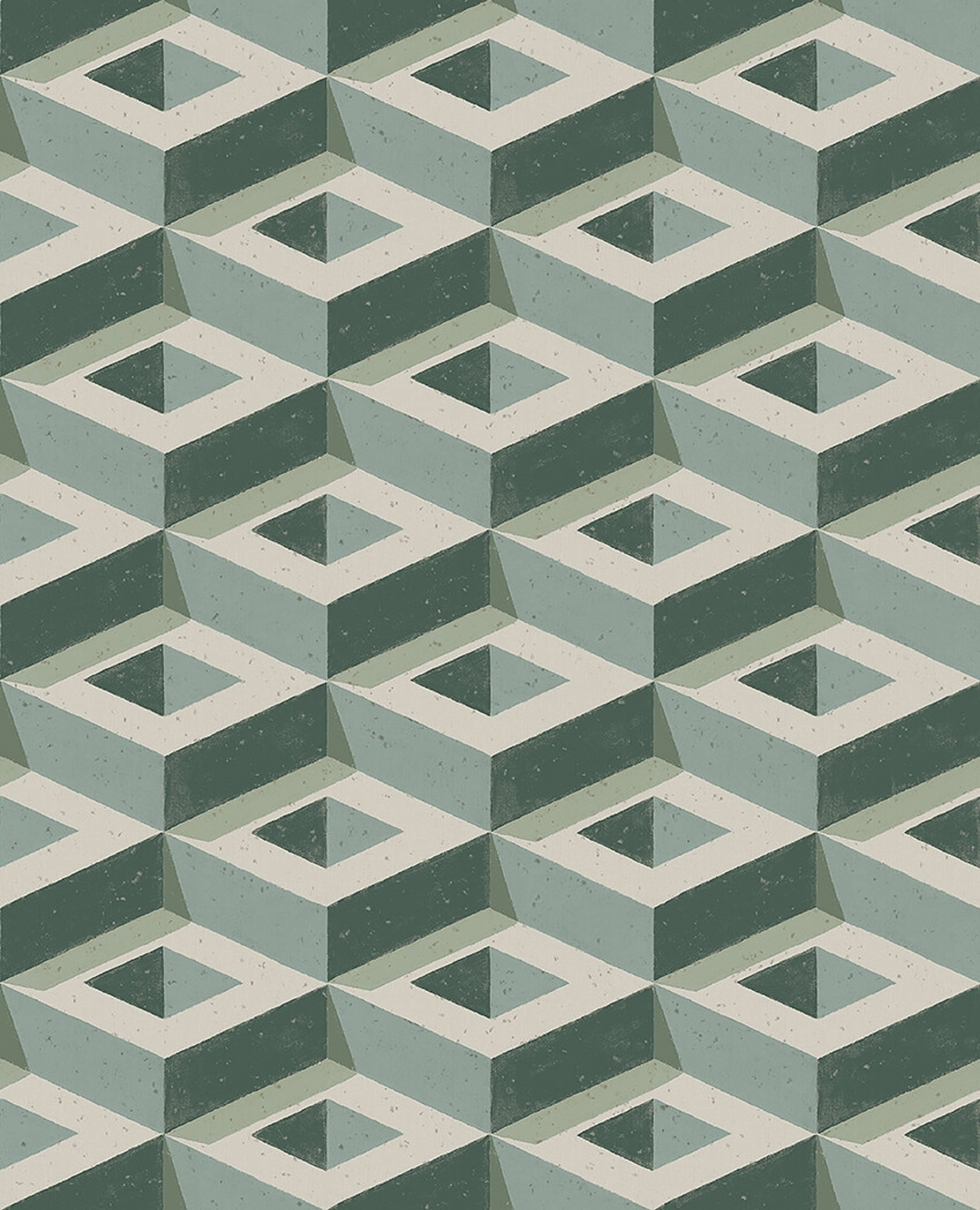 Boxes tapet med geometriskt, grafiskt mönster i brun. Från kollektionen Treasured. Nonwoven-material med rak passning. Passar i kök, hall och arbetsrum.