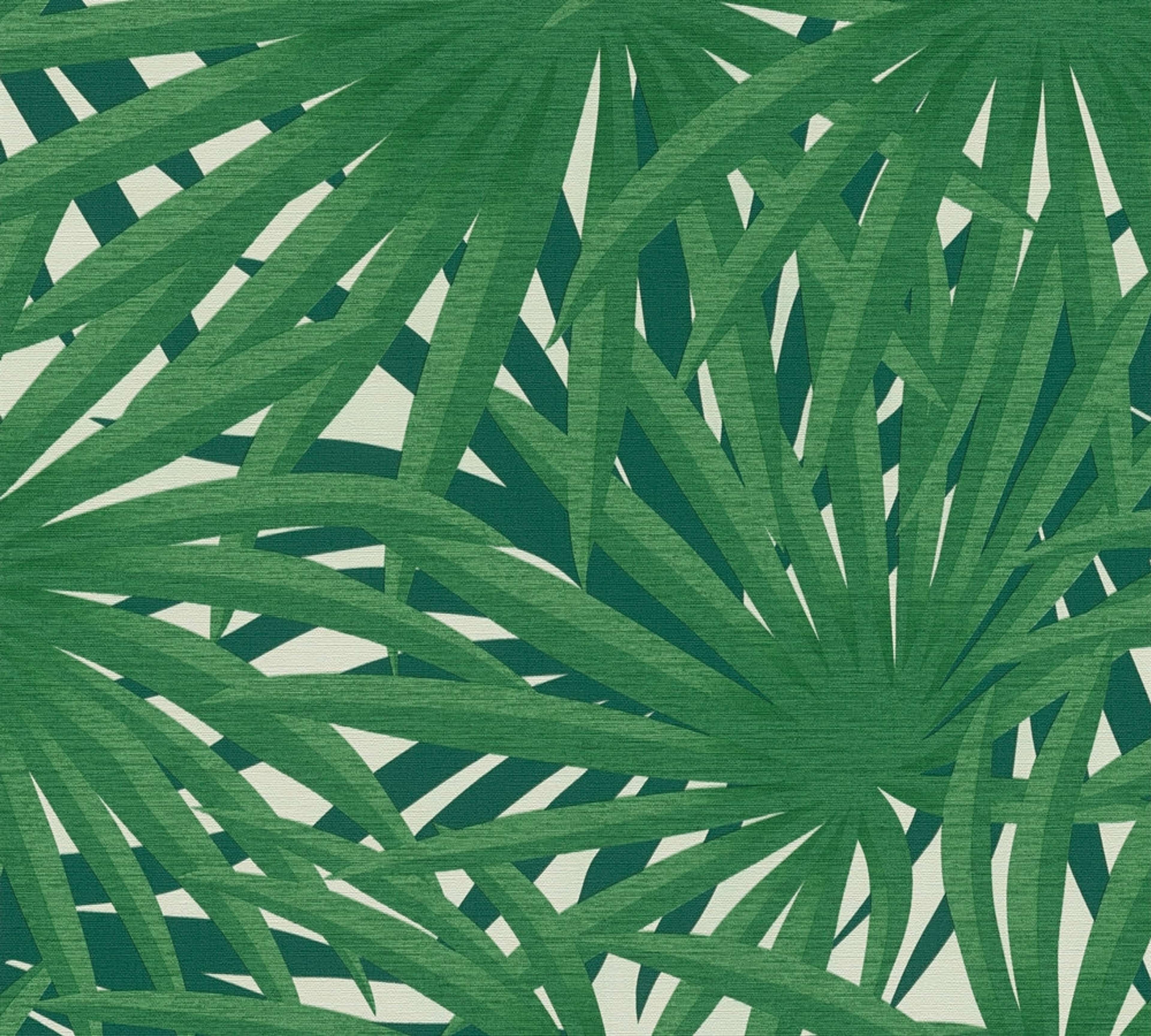 Said - Marrakesch strukturstrukturtapet i grön tapet med djur mönster i grön. Från kollektionen metropolitan stories 2. Nonwoven-material med förskjuten passning. Passar i vardagsrum och matsal.