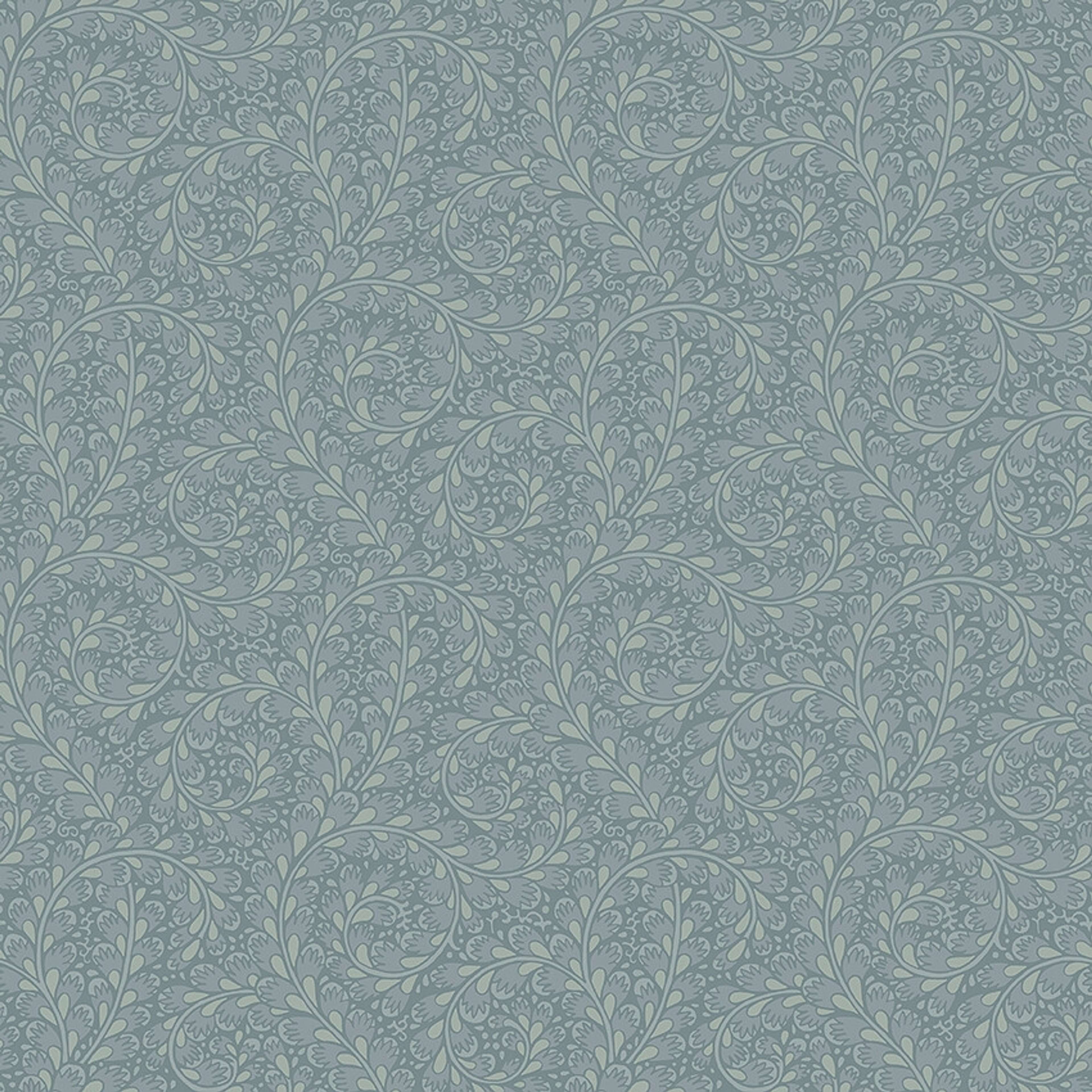 Wild Ferns tapet i blått tapet med botaniskt mönster i blå. Från kollektionen Treasured. Nonwoven-material med rak passning. Passar i kök, hall och arbetsrum.