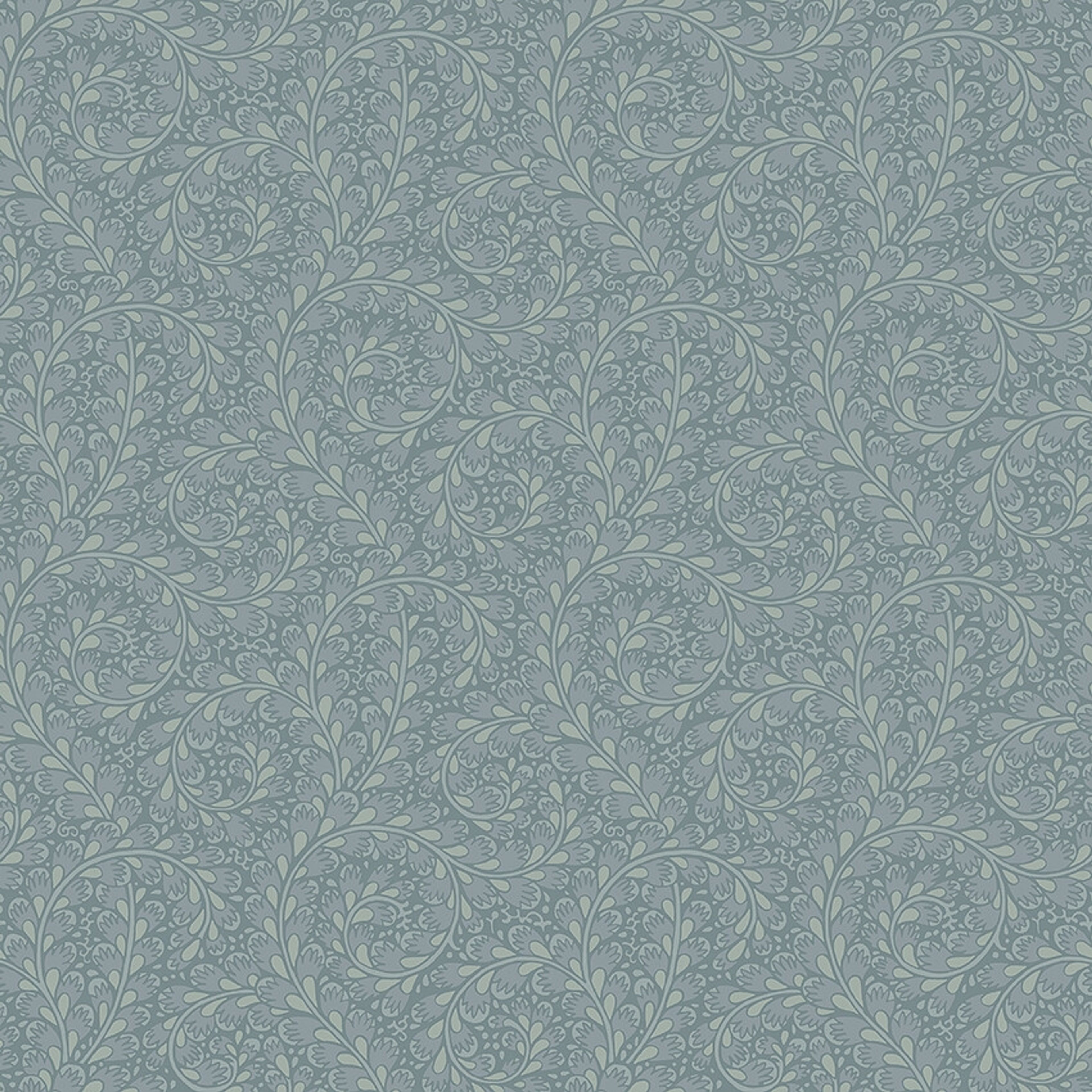 Wild Ferns tapet i blått tapet med botaniskt mönster i blå. Från kollektionen Treasured. Nonwoven-material med rak passning. Passar i kök, hall och arbetsrum.
