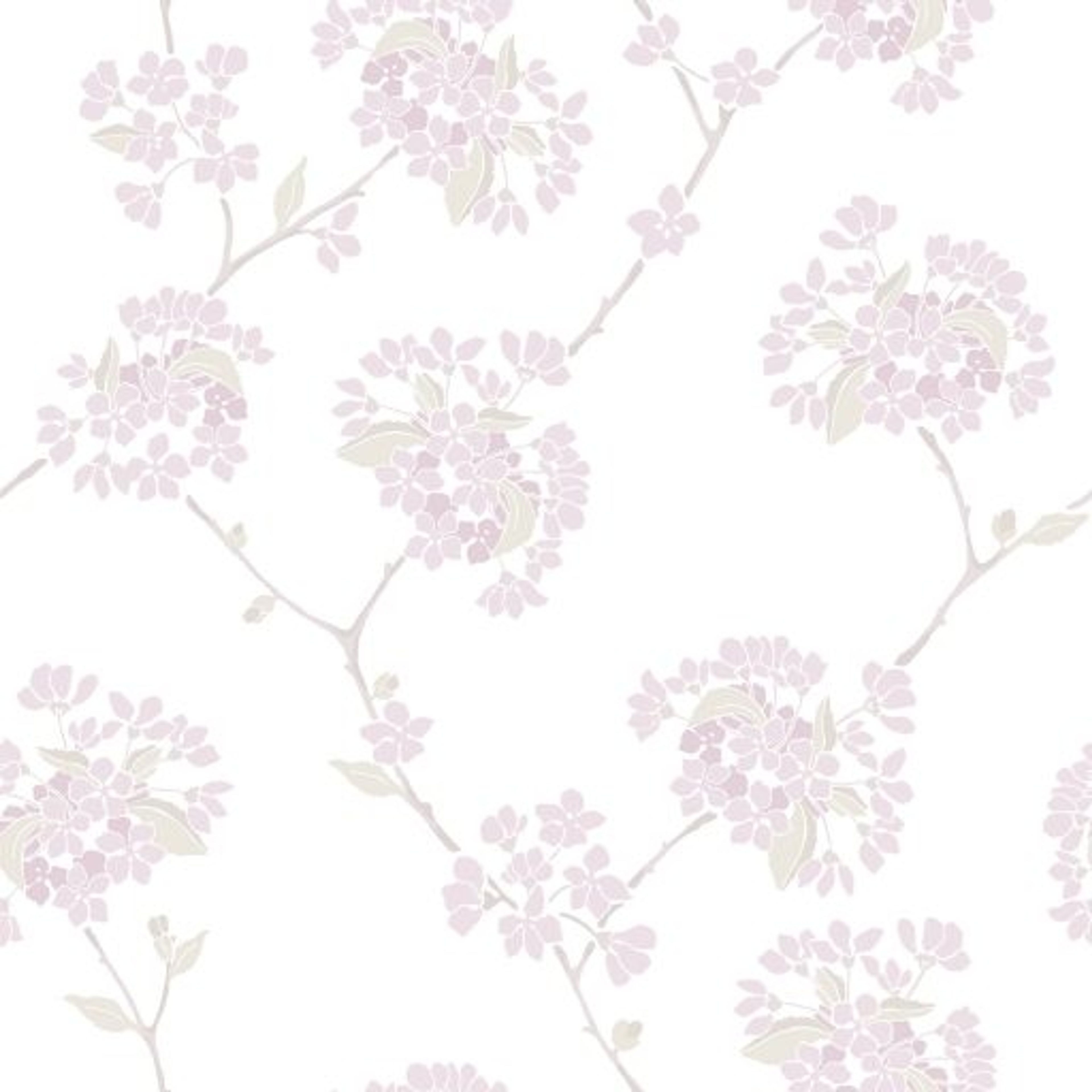 Körsbär, Rosa tapet från duro med blommigt mönster i rosa. Från kollektionen Natur. Nonwoven-material med rak passning.