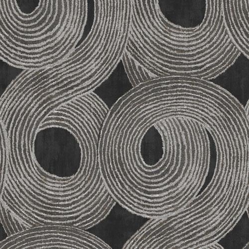 Ohin Night tapet tapet från Midbec med geometriskt mönster i grå. Från kollektionen Tribute. Nonwoven-material med rak passning. Passar i vardagsrum, matsal och hall.