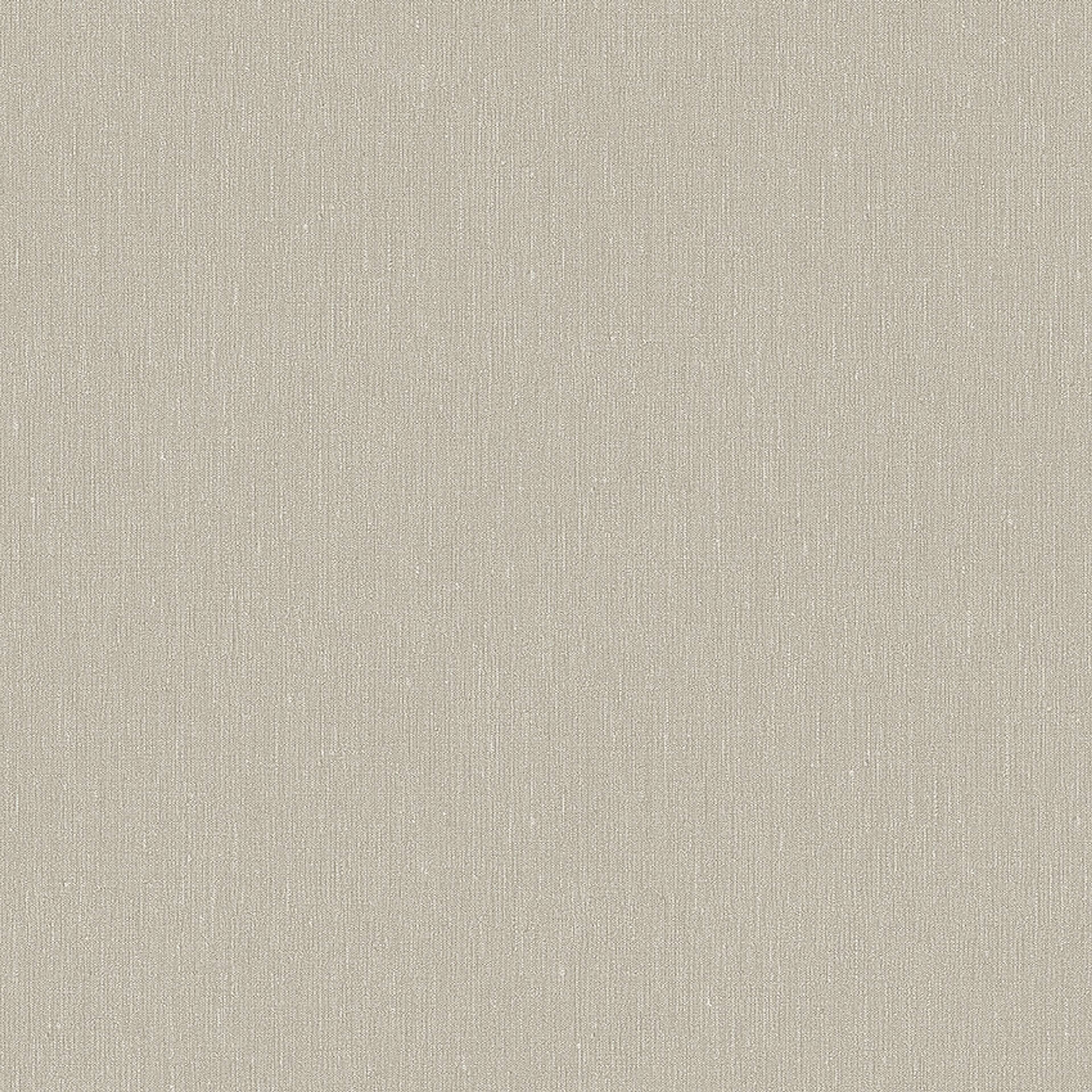 Linen Fiber tapet med enfargat, textilimitation mönster i beige. Från kollektionen Linen. Nonwoven-material. Passar i vardagsrum och matsal.