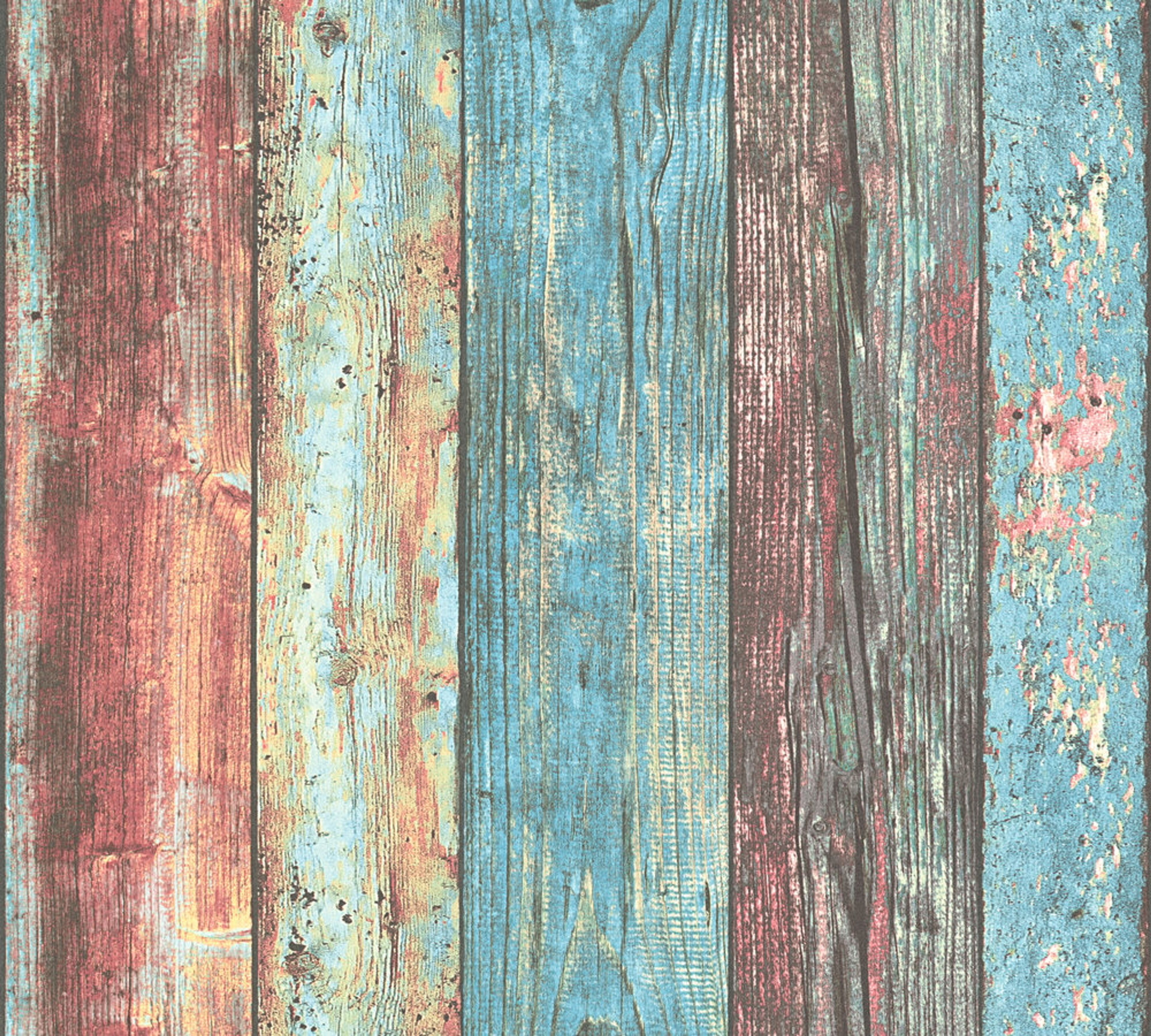 Colorful planks, strukturtapet i blå och röd tapet med tegelsten mönster i blå. Från kollektionen best of wood n stone 2. Nonwoven-material med fri passning. Passar i vardagsrum och matsal.