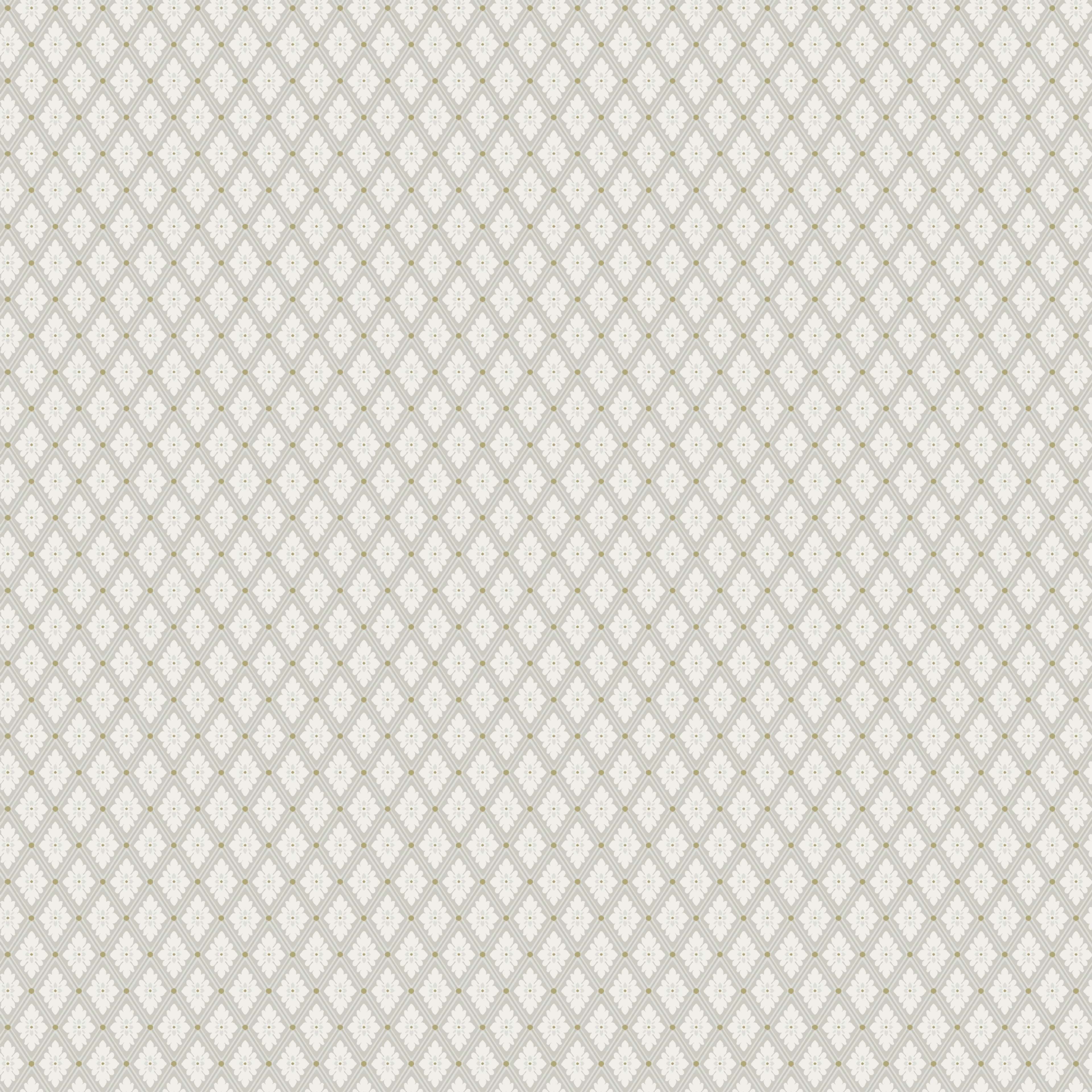 Selma Grå tapet med rutigt mönster i grå. Från kollektionen Flora. Nonwoven-material med rak passning.