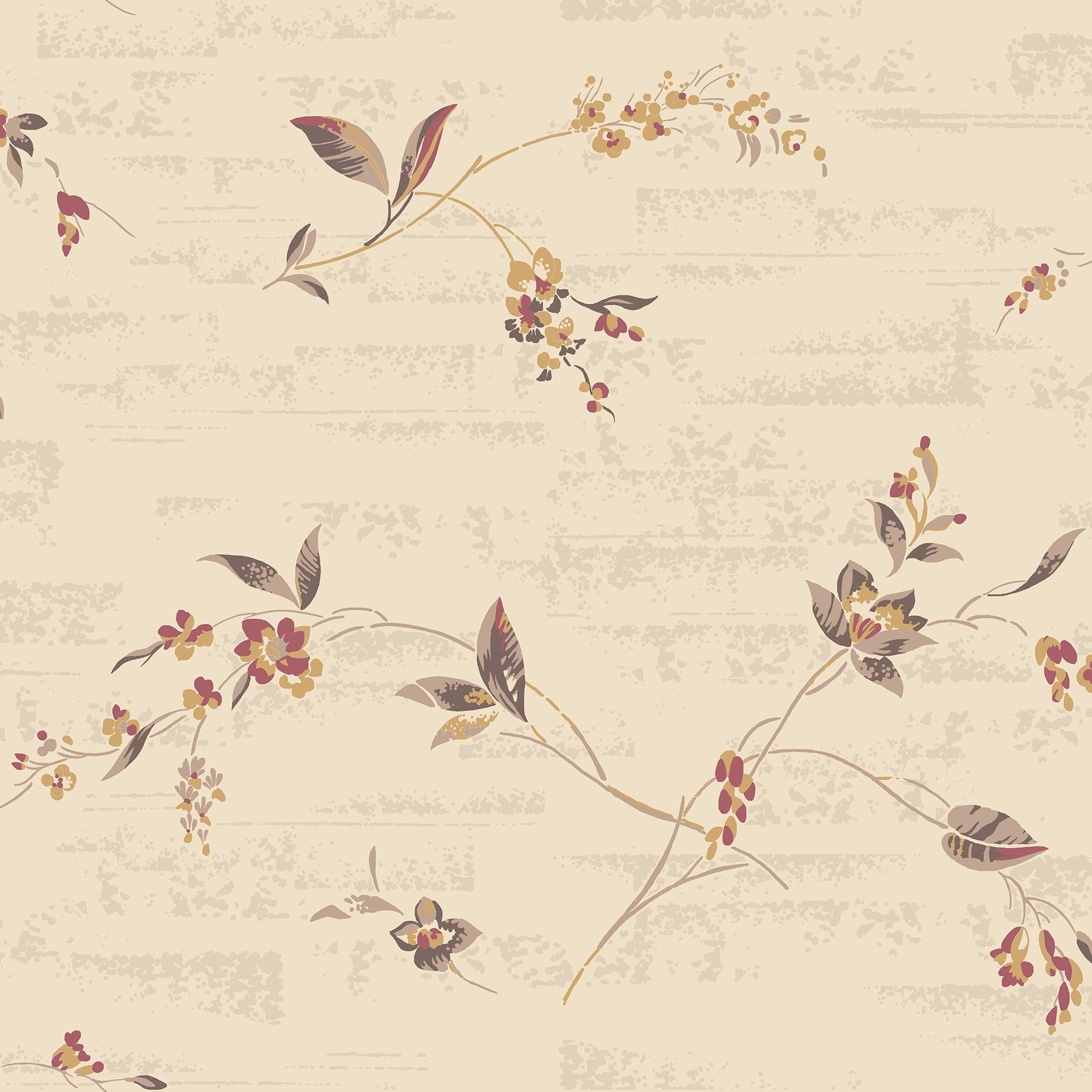 Duro 1939, Beige tapet från duro med blommigt mönster i beige. Från kollektionen Gammalsvenska QuickUp. Nonwoven-material med förskjuten passning.