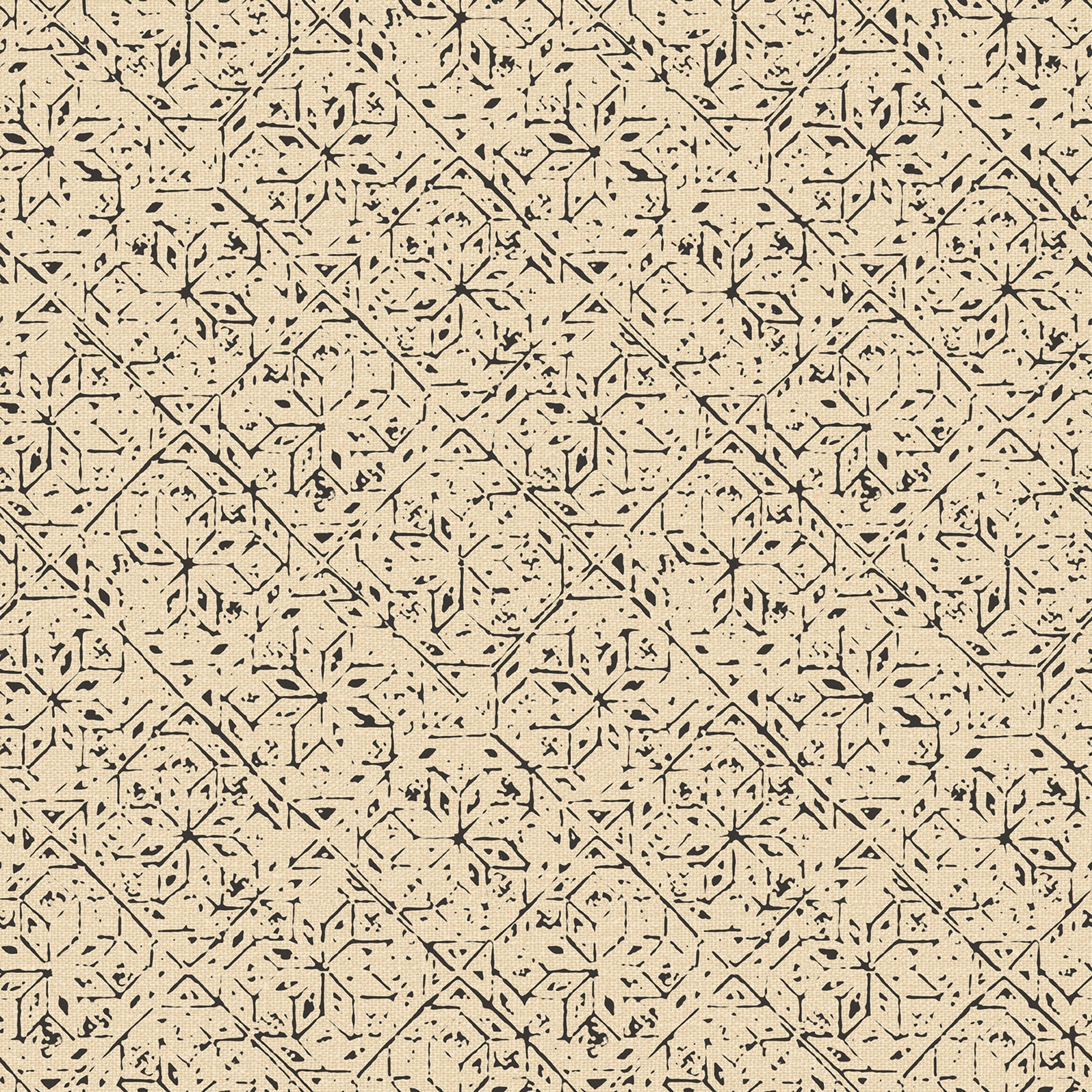 Tangier Tile tapet i beige tapet med grafiskt mönster i beige. Från kollektionen bazaar. Nonwoven-material med rak passning. Passar i vardagsrum och matsal.