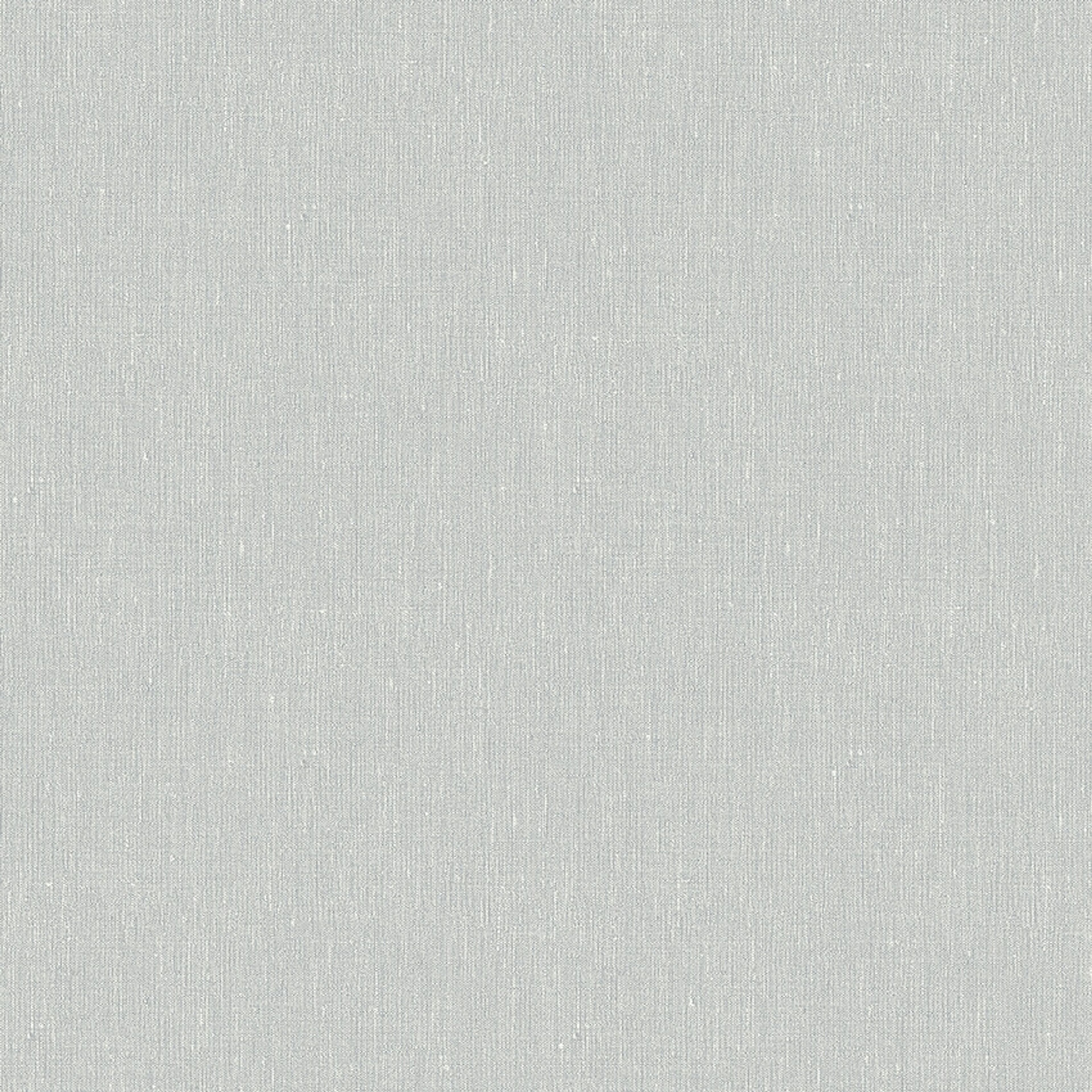 Dove Grey tapet med enfargat, textilimitation mönster i grå. Från kollektionen Linen. Nonwoven-material. Passar i vardagsrum och matsal.