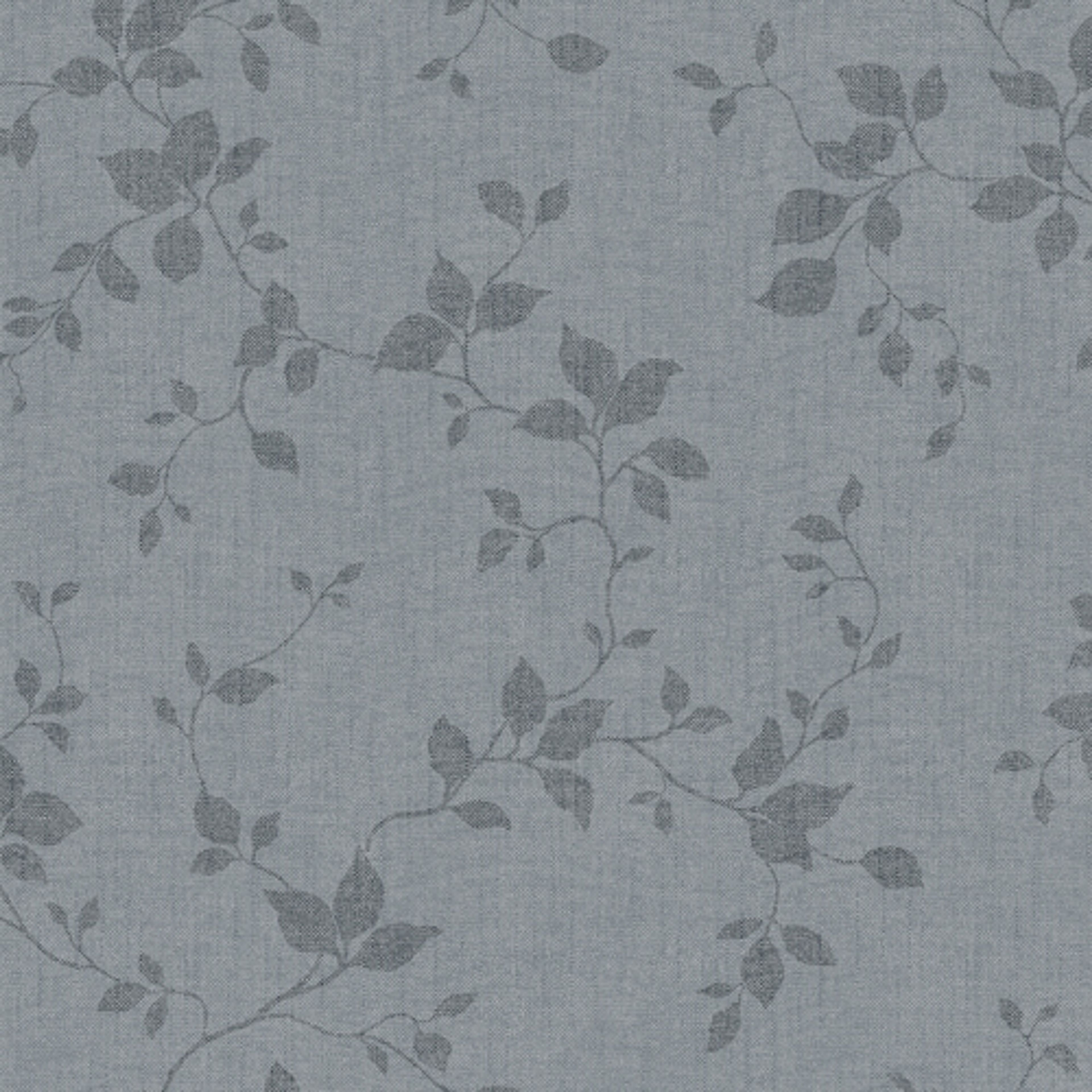 Siri, mörkgrå tapet tapet med botaniskt mönster i grå. Från kollektionen Hav & Land. Nonwoven-material med förskjuten passning.