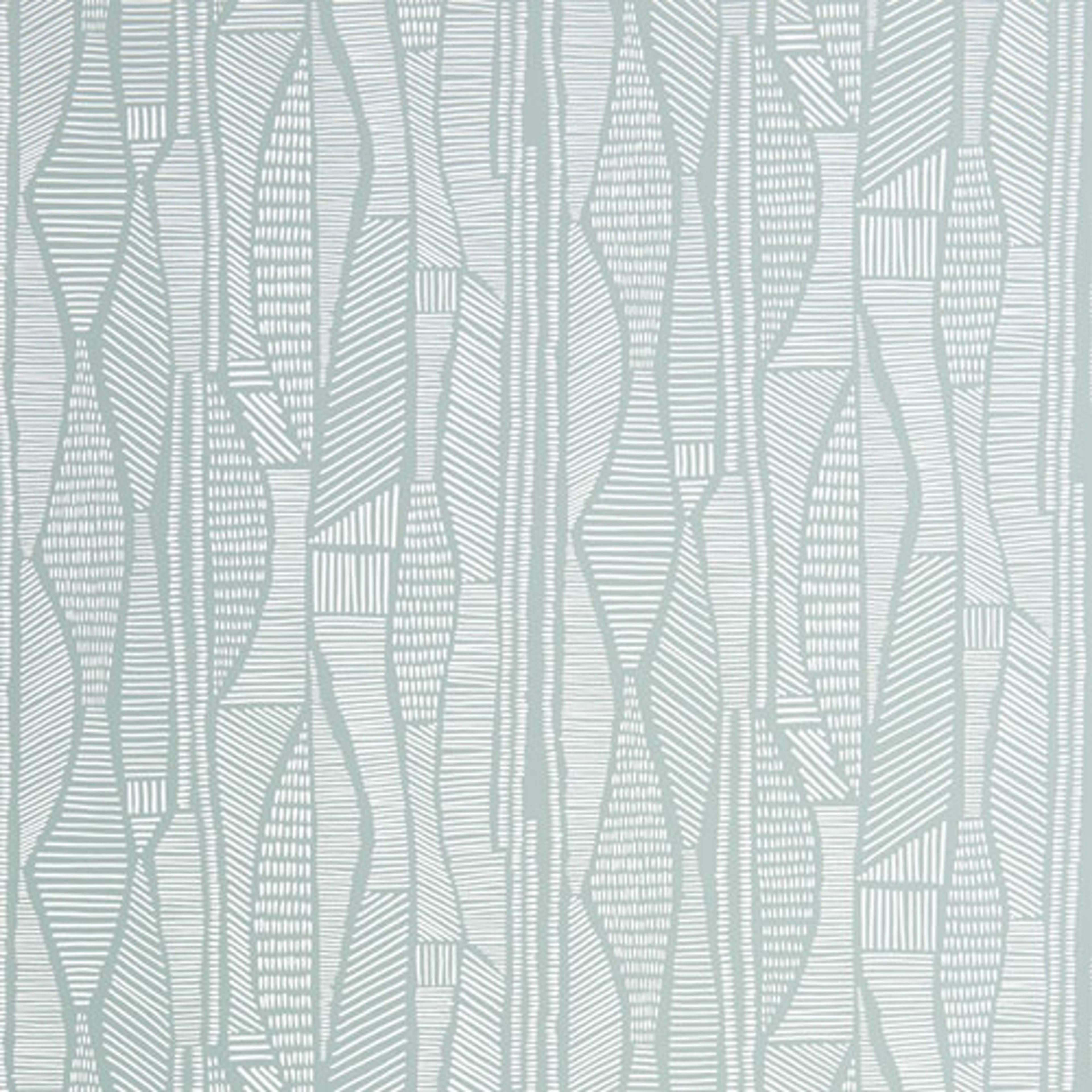 Skylark Drifter tapet från Midbec med abstrakt mönster i grön. Från kollektionen Pioneer. Nonwoven-material med förskjuten passning.