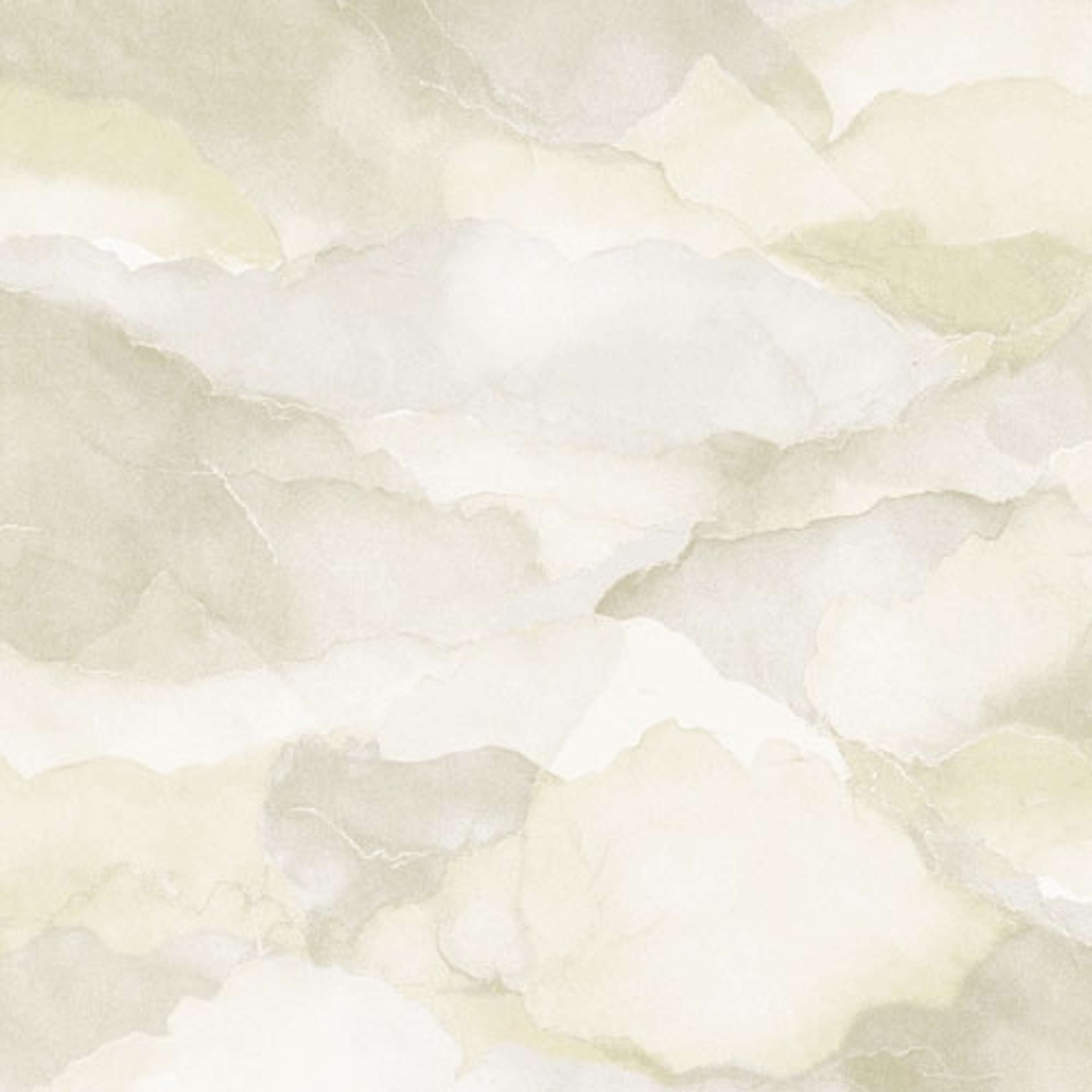 Cloud linen tapet med botaniskt mönster i beige. Från kollektionen lotus. Nonwoven-material med förskjuten passning. Vintage-stil.