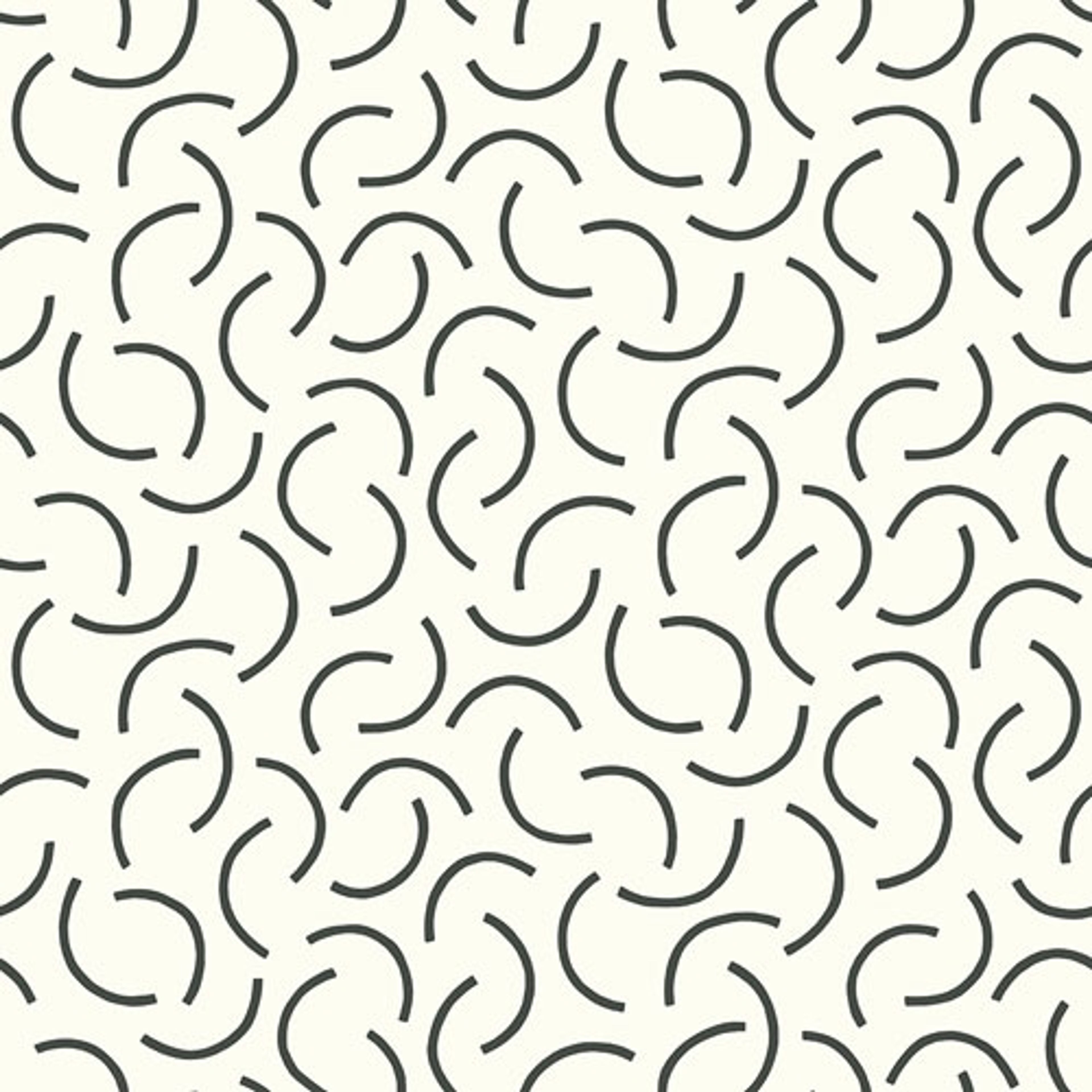 Tarn Chinagraph tapet från Midbec med geometriskt, retro mönster i vit och grå. Från kollektionen Kinfolk. Nonwoven-material med förskjuten passning.