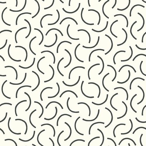 Tarn Chinagraph tapet från Midbec med geometriskt, retro mönster i vit och grå. Från kollektionen Kinfolk. Nonwoven-material med förskjuten passning.