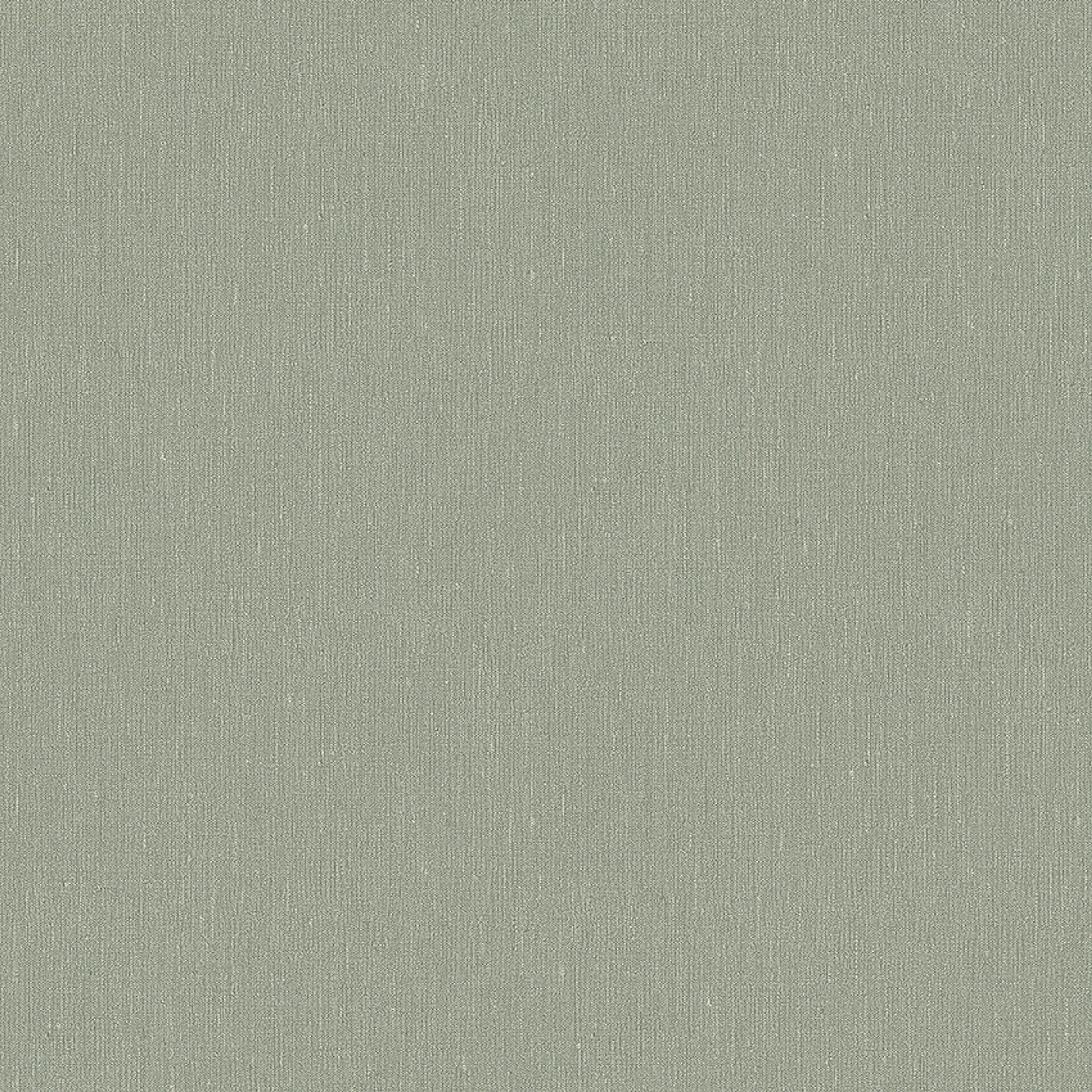 Bay Leaf tapet med enfargat, textilimitation mönster i grön. Från kollektionen Linen. Nonwoven-material. Passar i vardagsrum och matsal.