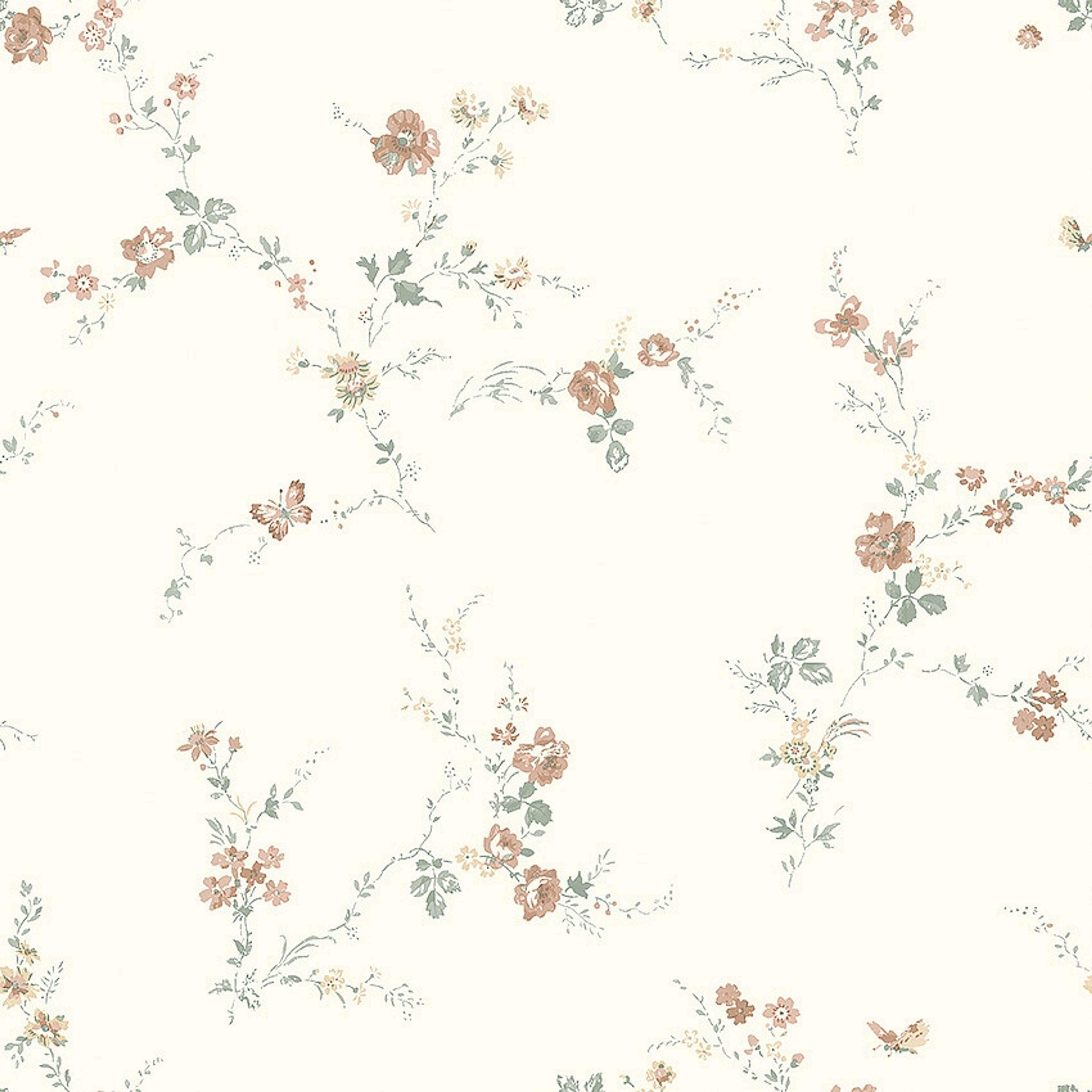 Borosan 21 8626 tapet med blommigt mönster i rosa. Från kollektionen Borosan 21. Papper-material med rak passning.