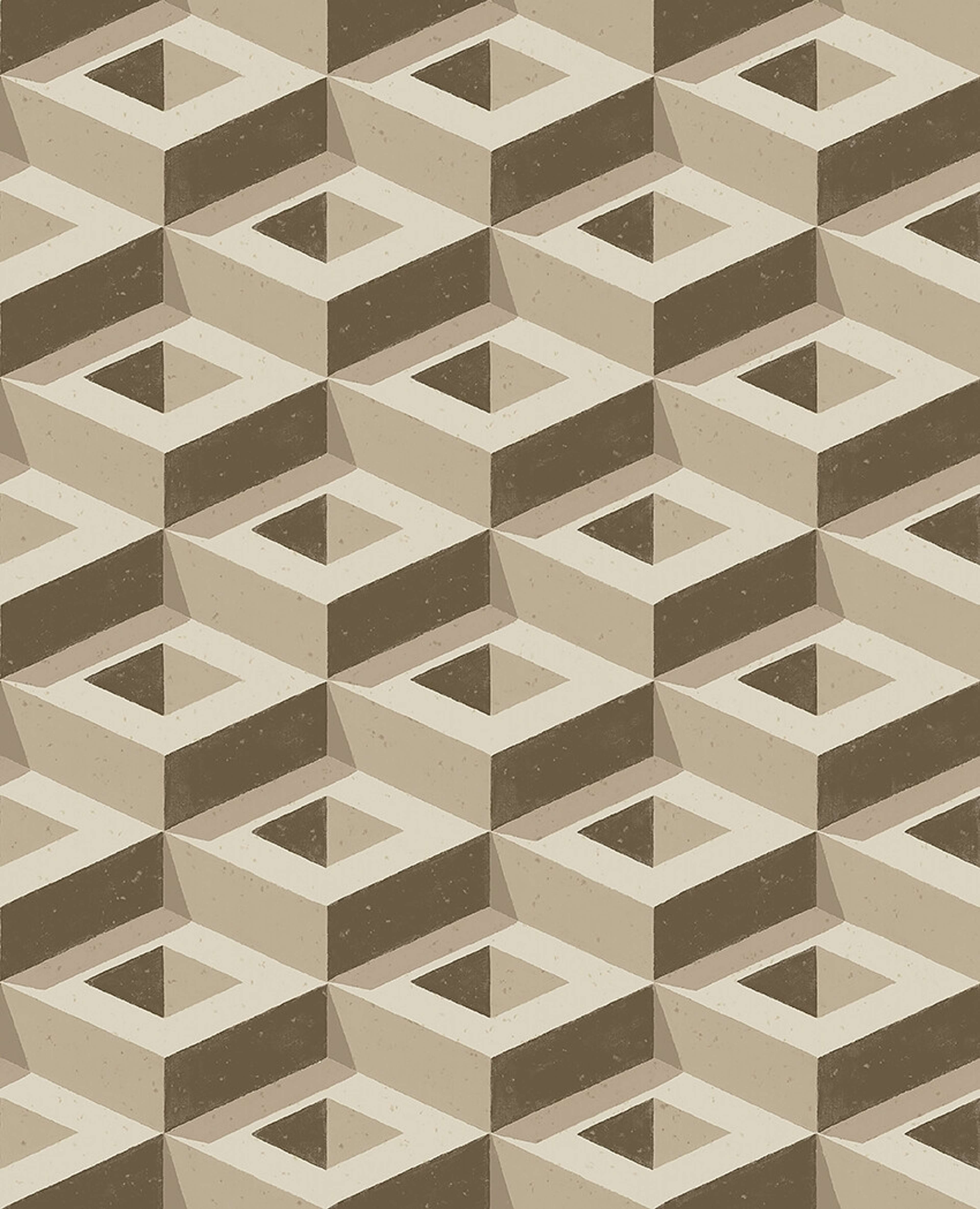 Boxes tapet med geometriskt, grafiskt mönster i vit och svart. Från kollektionen Treasured. Nonwoven-material med rak passning. Passar i kök, hall och arbetsrum.