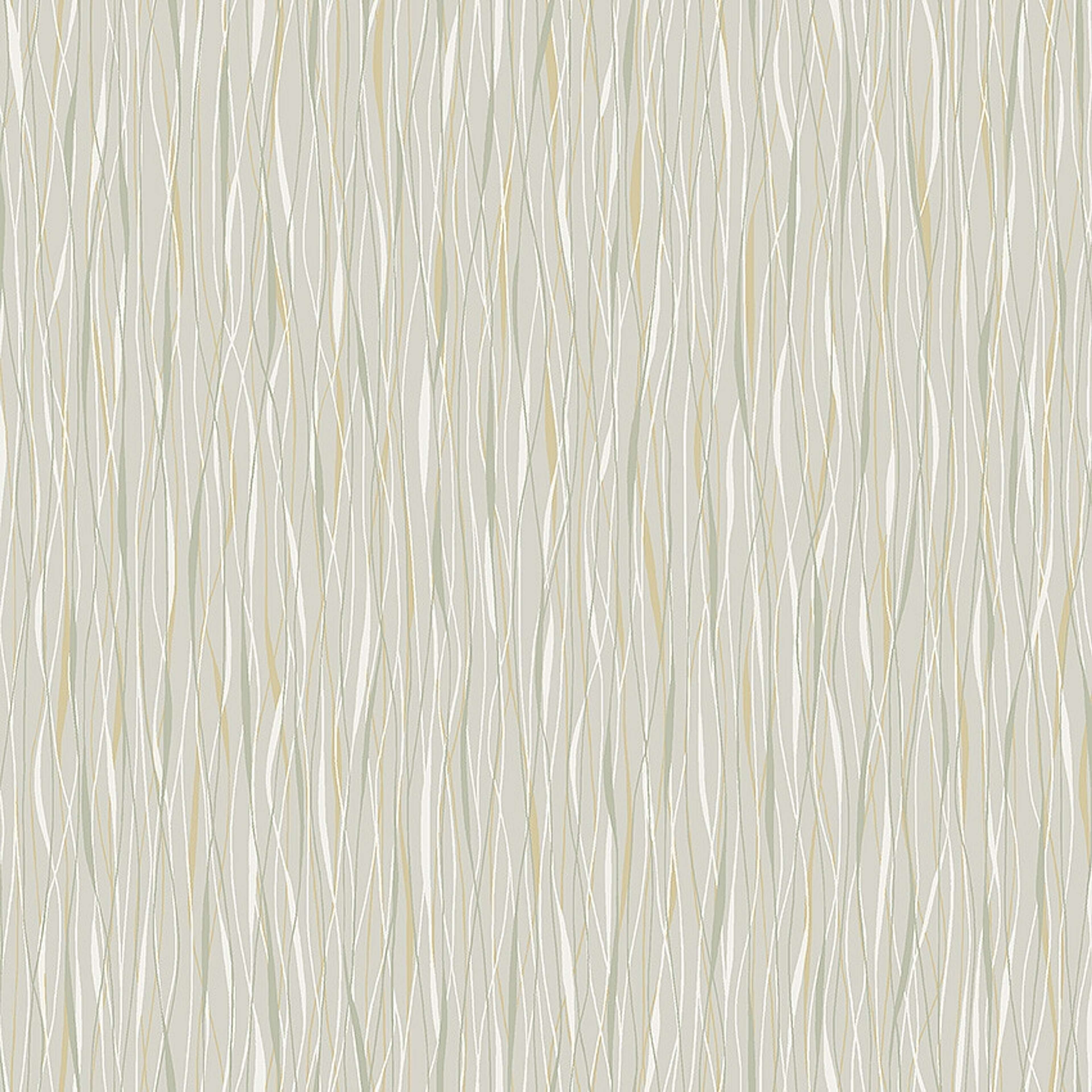 Ängby tapet med grafiskt mönster i beige. Från kollektionen Alla Tiders Hus. Nonwoven-material med förskjuten passning. Passar i vardagsrum, matsal och kök.