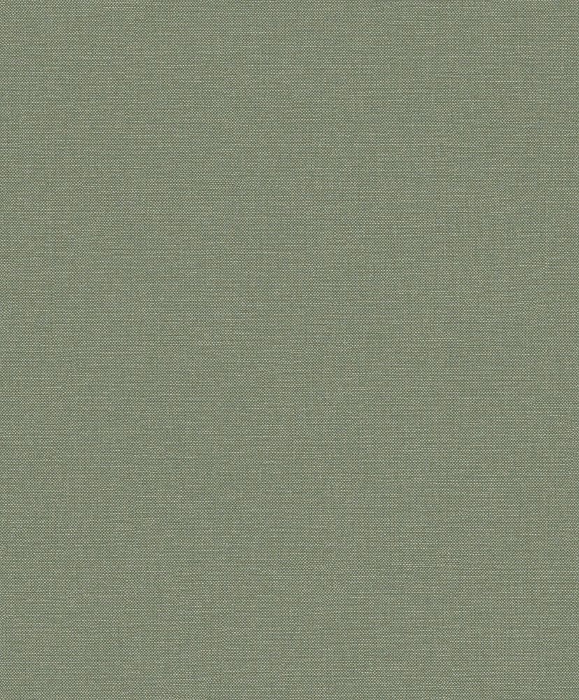 Textil grön, tapet tapet enfärgad i grön. Från kollektionen Linum 2. Nonwoven-material.