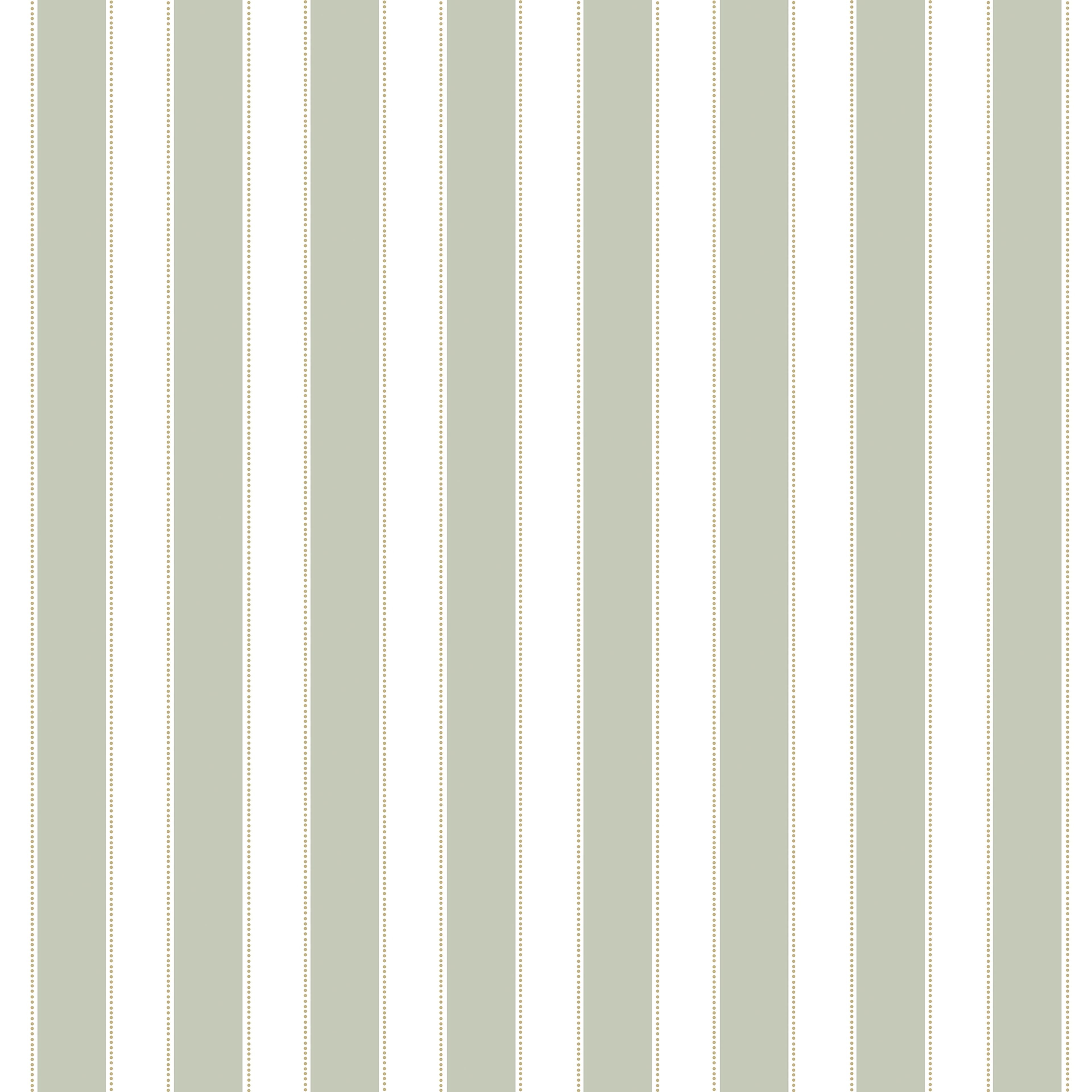 Gottfrid Grön tapet med randigt mönster i grön. Från kollektionen Gammalsvenska klassiker 1850–1950. Nonwoven-material med rak passning.