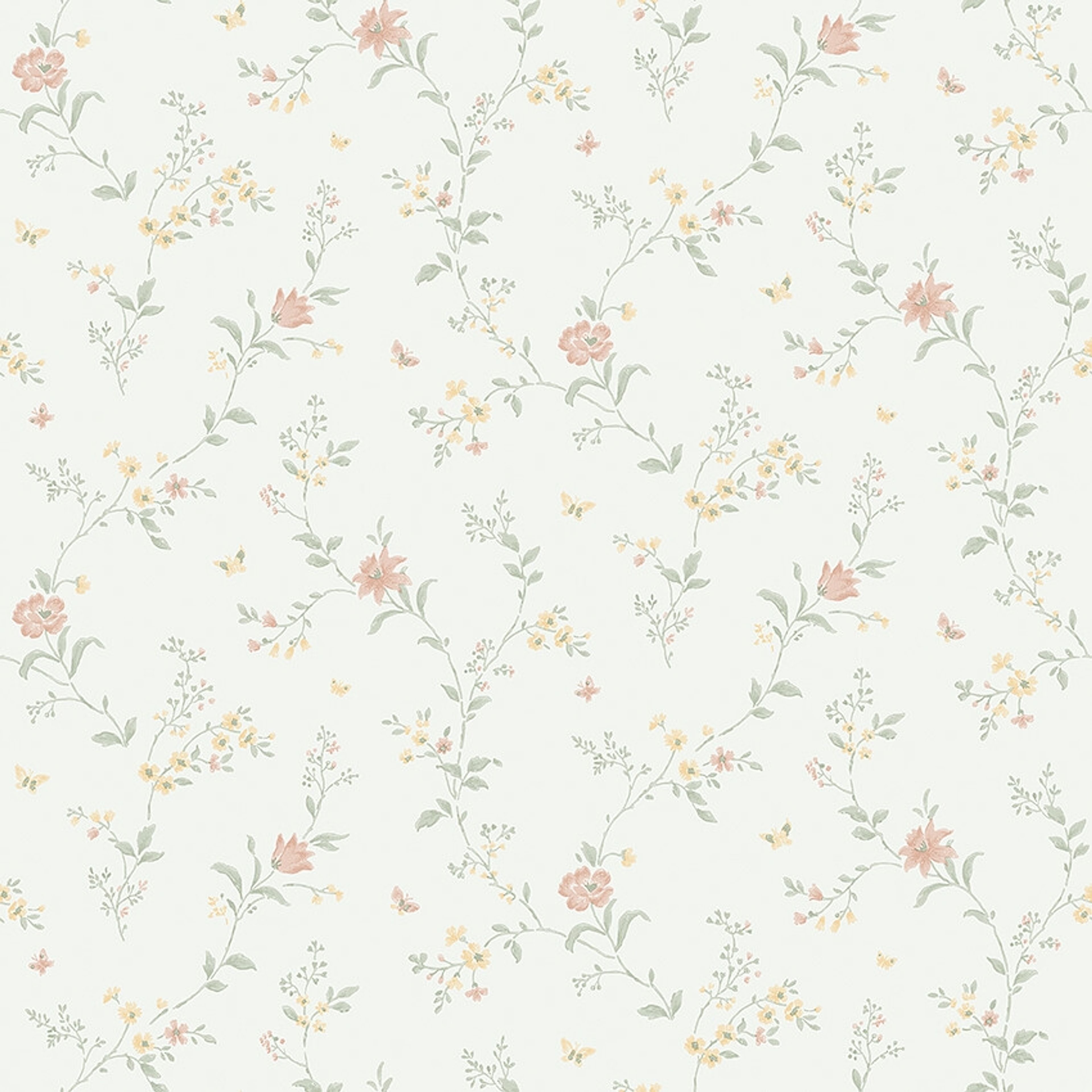 Viktoria 38755, tapet tapet med blommigt mönster i cream. Från kollektionen Borosan Hem. Nonwoven-material med rak passning.