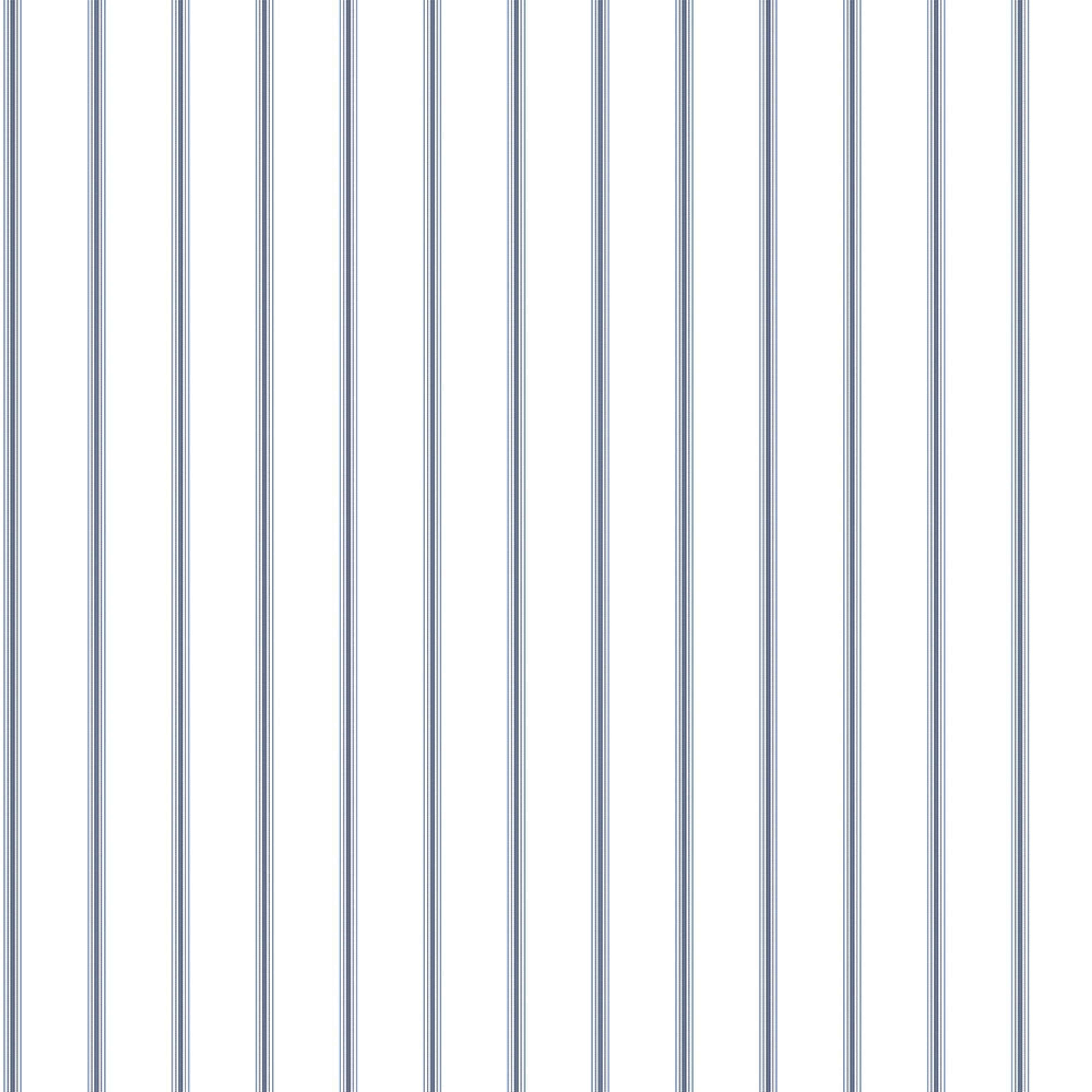 Napkin Stripe tapet med randigt mönster i vit och blå. Från kollektionen Just Kitchens. Nonwoven-material.