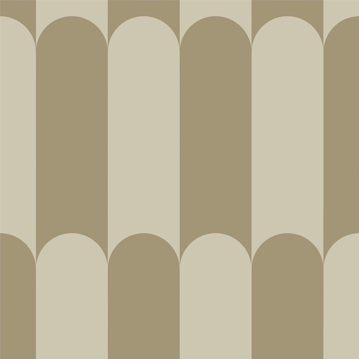Design no 1 Beige tapet med grafiskt, retro mönster i beige. Från kollektionen Limited Edition 2023. Nonwoven-material med förskjuten passning.