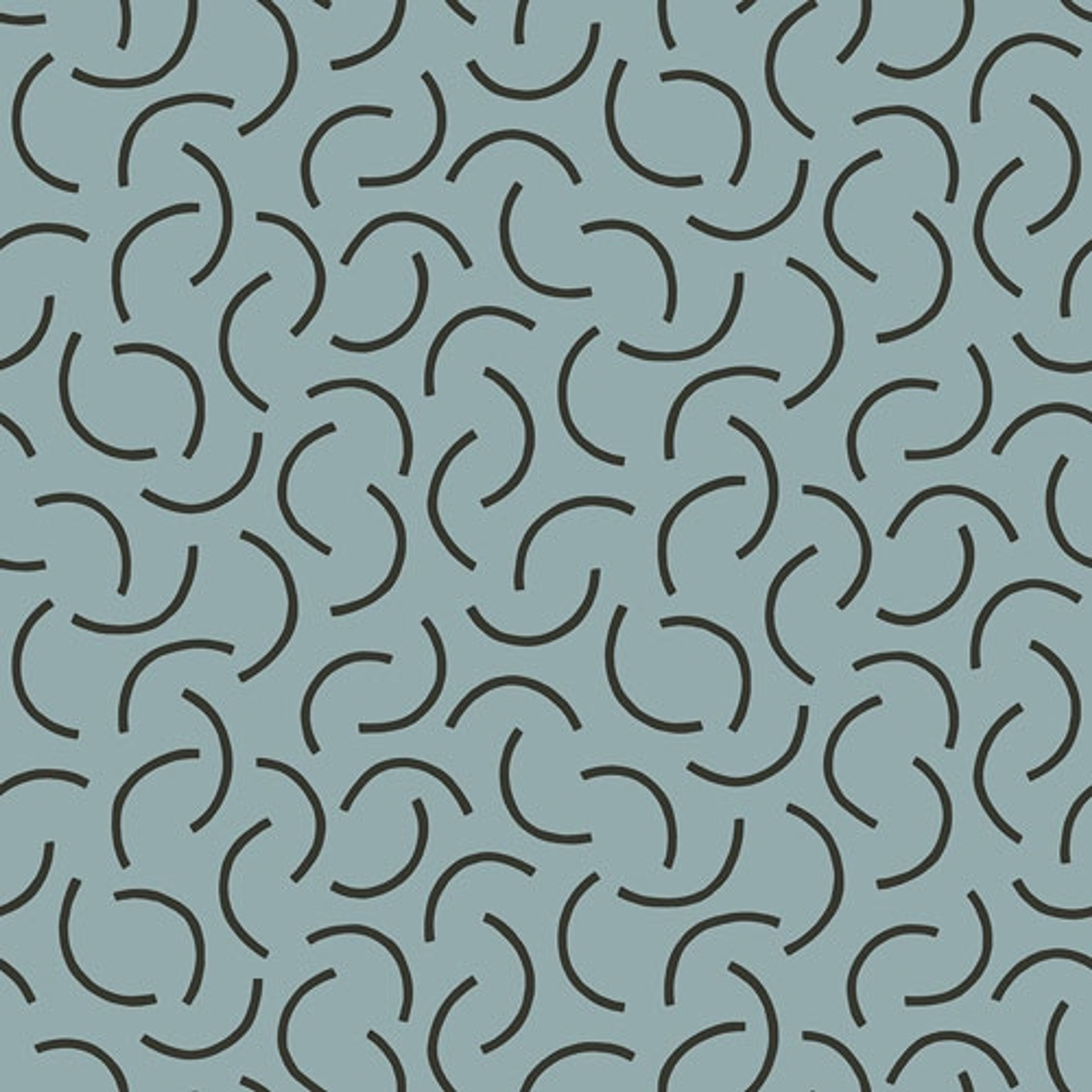 Tarn Tesmpest tapet från Midbec med geometriskt, retro mönster i grå. Från kollektionen Kinfolk. Nonwoven-material med förskjuten passning.