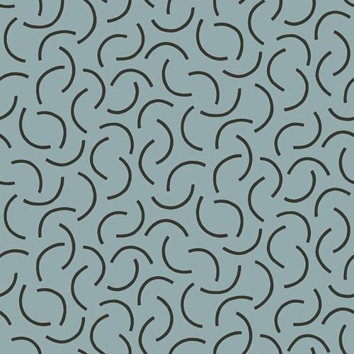Tarn Tesmpest tapet från Midbec med geometriskt, retro mönster i grå. Från kollektionen Kinfolk. Nonwoven-material med förskjuten passning.