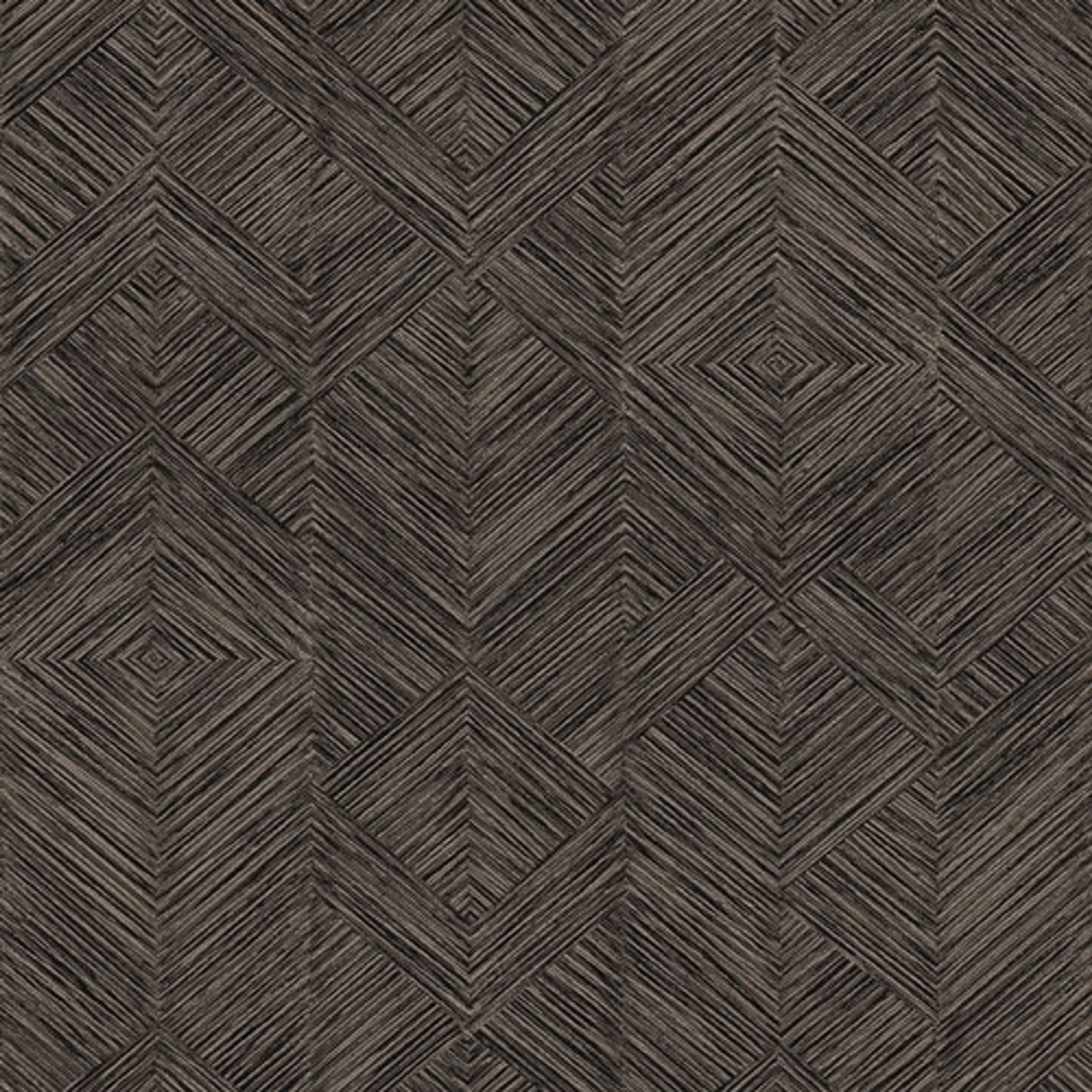 Enitan Night tapet tapet från Midbec med geometriskt mönster i svart och grå. Från kollektionen Tribute. Nonwoven-material med förskjuten passning. Passar i vardagsrum, matsal och hall.