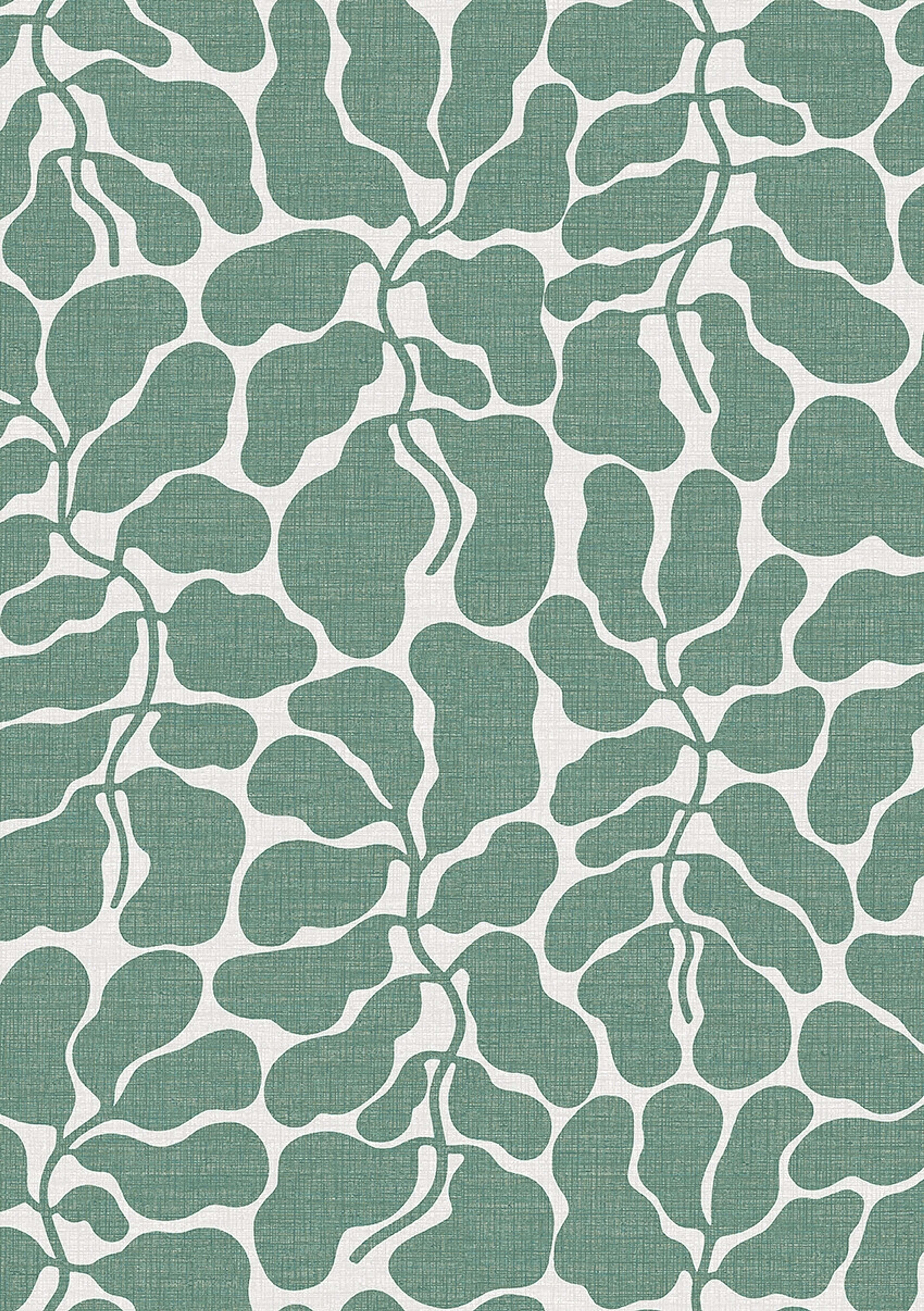 My Secret Garden grön, tapet tapet med botaniskt, grafiskt, retro mönster i grön. Från kollektionen swedish designers. Nonwoven-material med förskjuten passning. Vintage-stil.