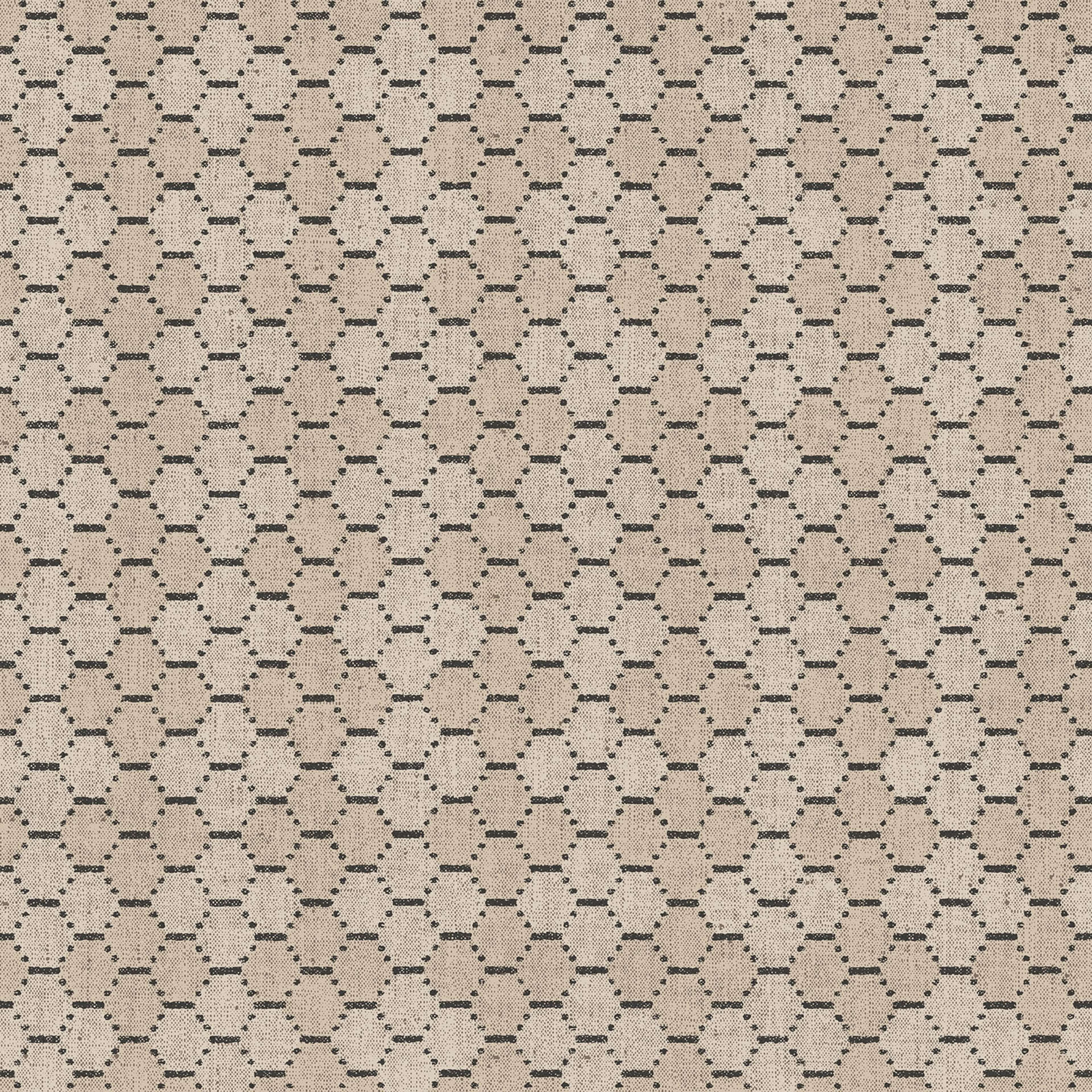 Boho Beehive tapet i brun tapet med grafiskt mönster i brun. Från kollektionen bazaar. Nonwoven-material med rak passning. Passar i vardagsrum och matsal.