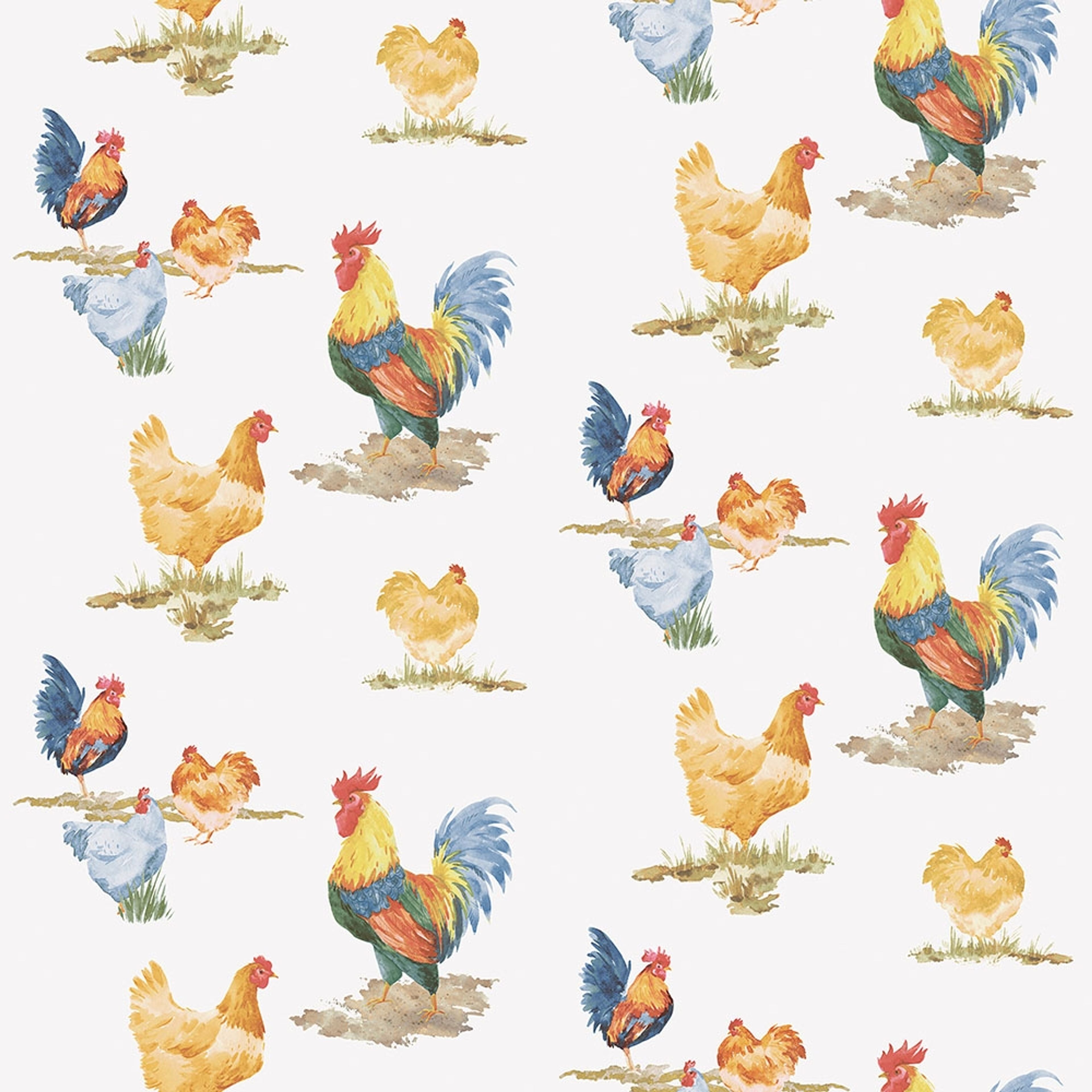 Free Range tapet med djur mönster. Från kollektionen Just Kitchens. Nonwoven-material med förskjuten passning.