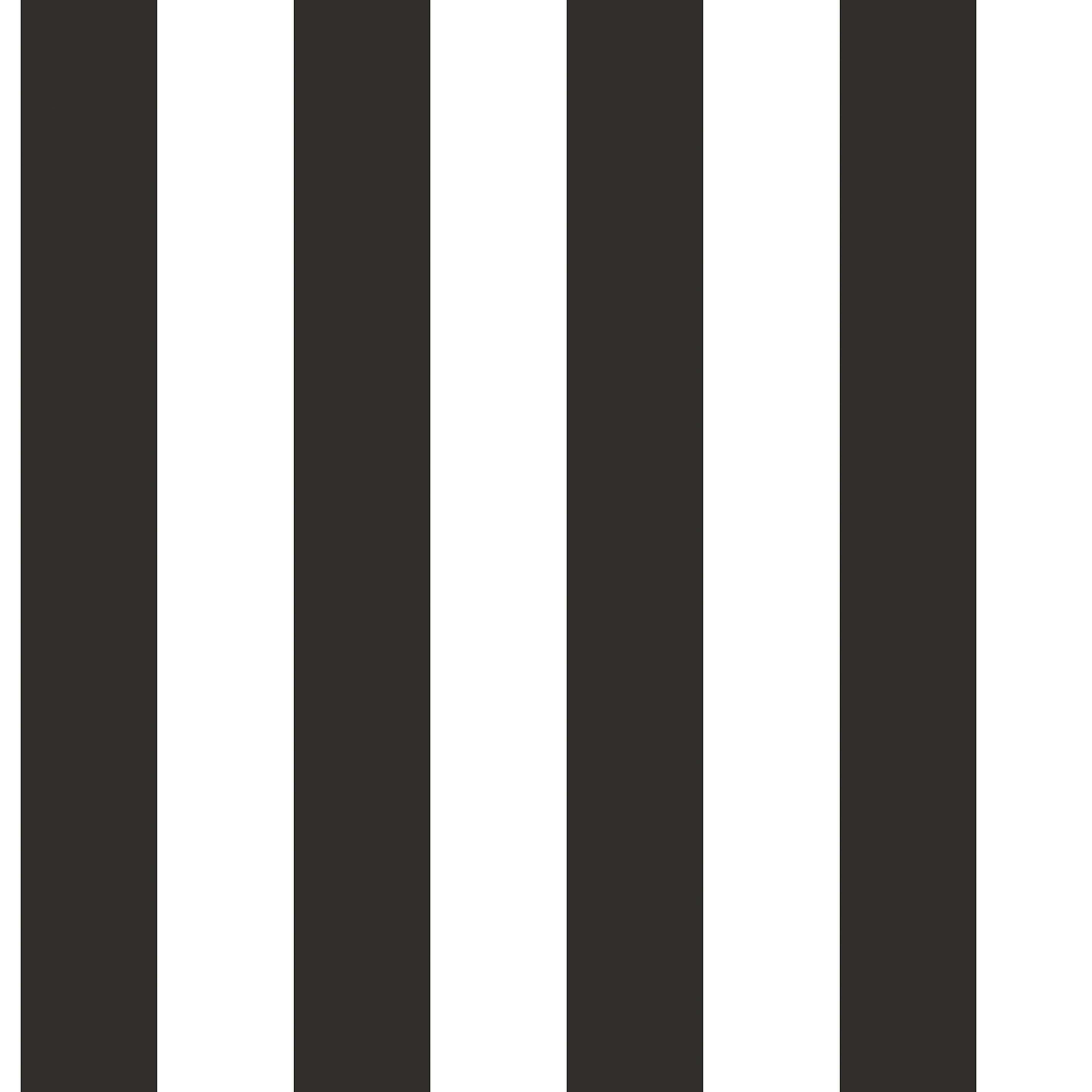 Awning Stripe tapet med randigt mönster i vit och svart. Från kollektionen Just Kitchens. Nonwoven-material.
