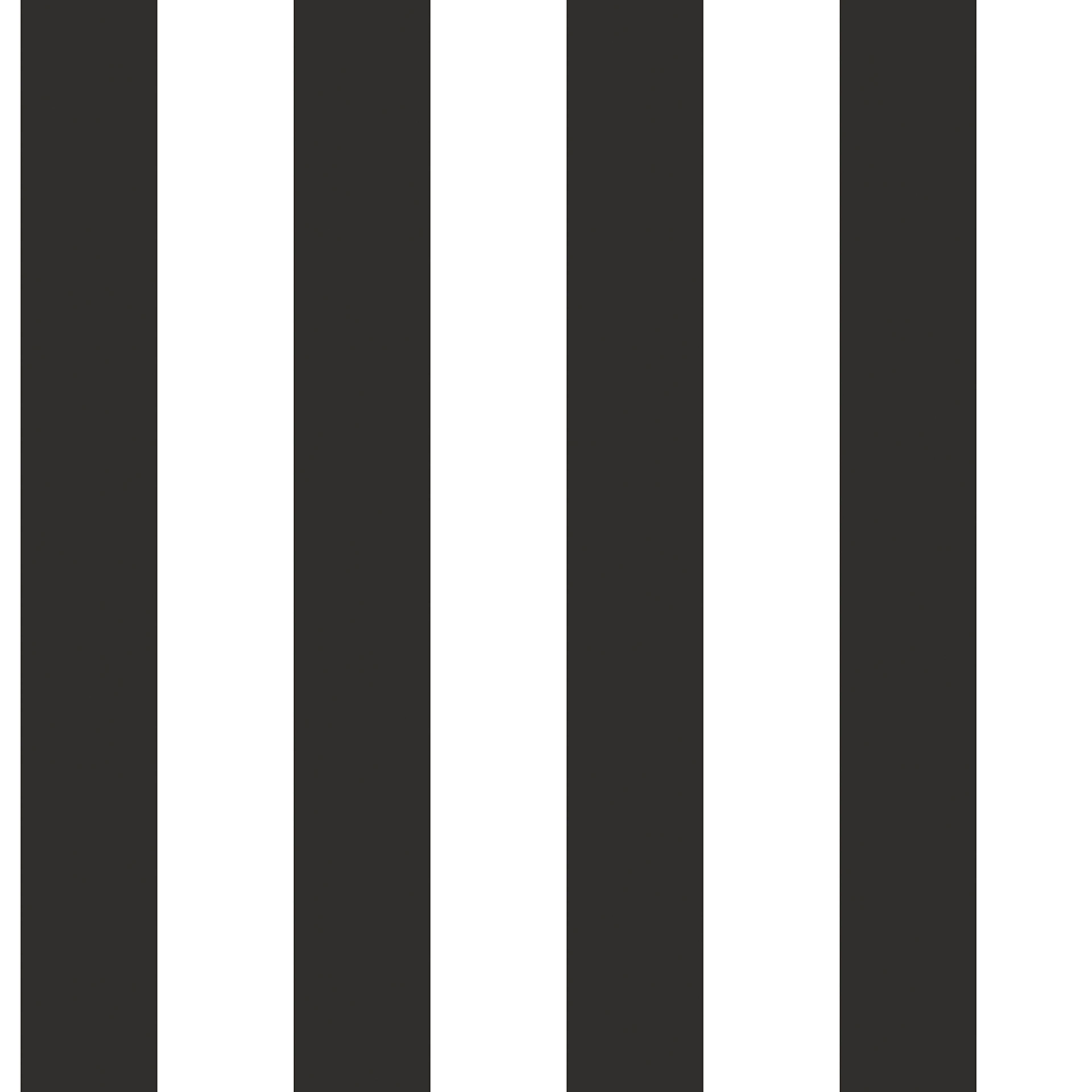 Awning Stripe tapet med randigt mönster i vit och svart. Från kollektionen Just Kitchens. Nonwoven-material.
