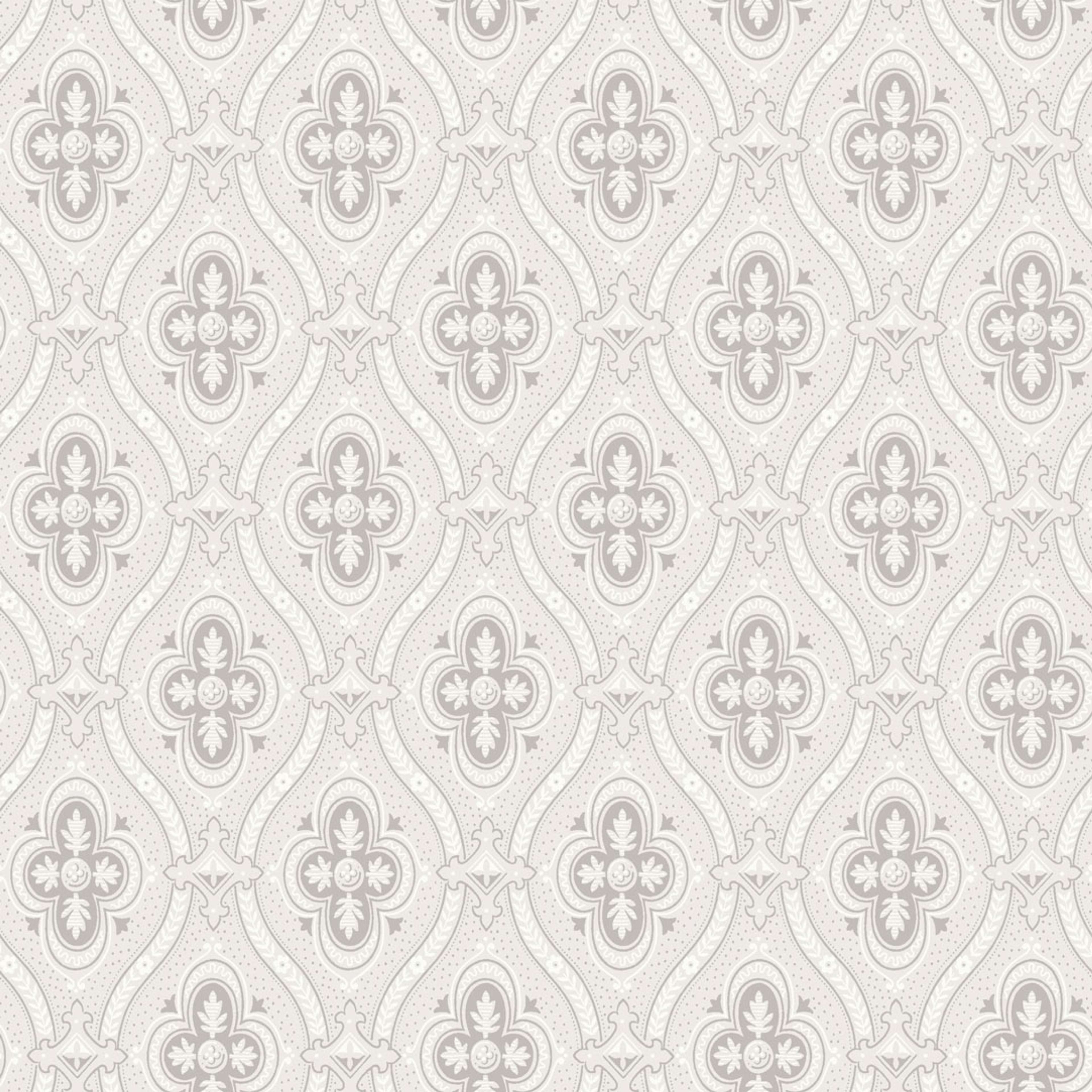 Pigkammaren tapet från Boråstapeter med medaljonger mönster i beige. Från kollektionen anno. Nonwoven-material med rak passning. Lyx, country-stil. Passar i sovrum och matsal.