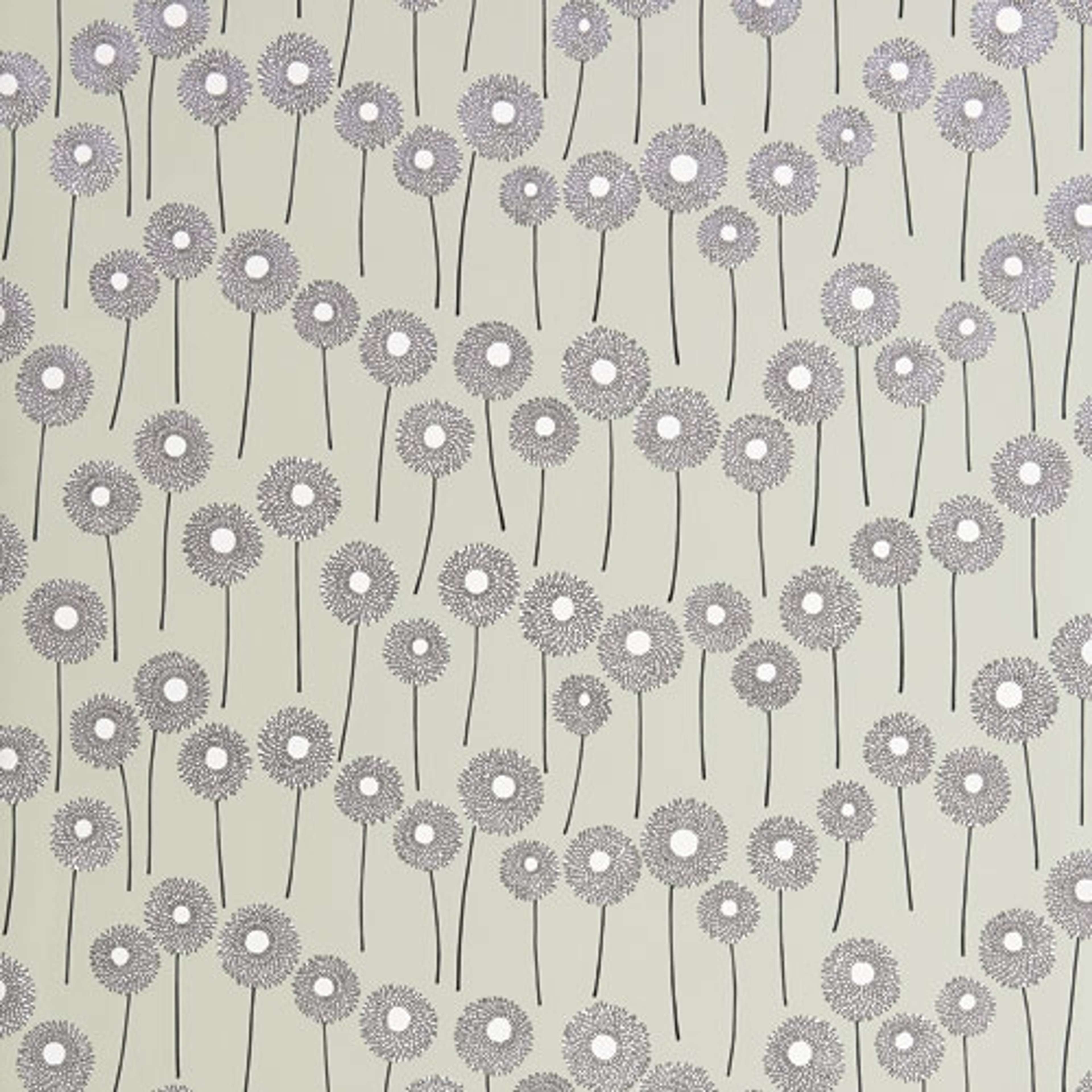 Meadow Snowberry tapet från Midbec med blommigt mönster i grön. Från kollektionen Pioneer. Nonwoven-material med förskjuten passning.