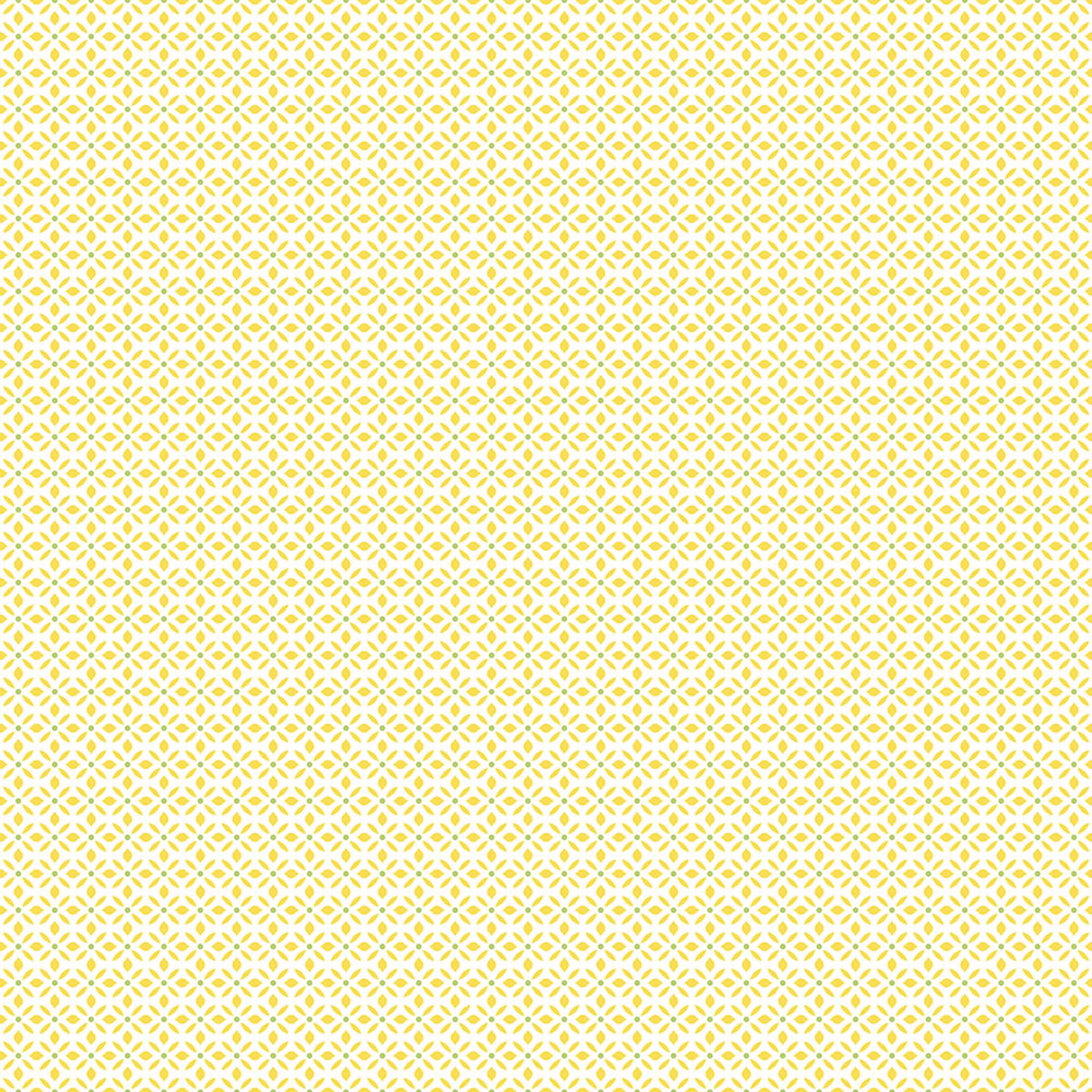 Leaf Dot Spot tapet i gul. Från kollektionen Just Kitchens. Nonwoven-material med rak passning.