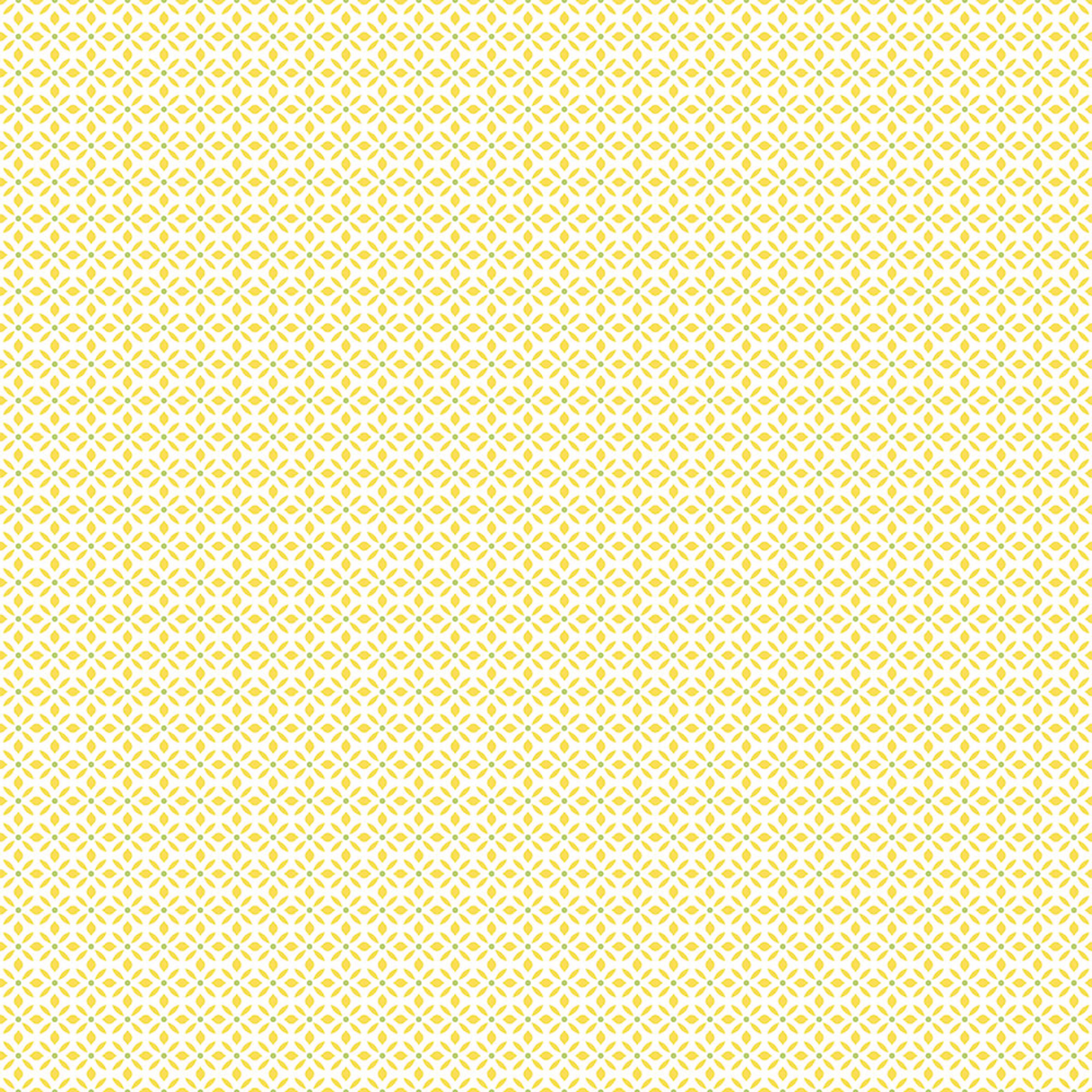 Leaf Dot Spot tapet i gul. Från kollektionen Just Kitchens. Nonwoven-material med rak passning.
