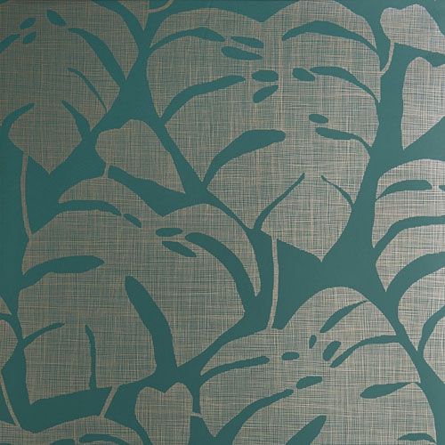 Guatemala tapet med botaniskt mönster i grön. Från kollektionen signature. Nonwoven-material med rak passning.