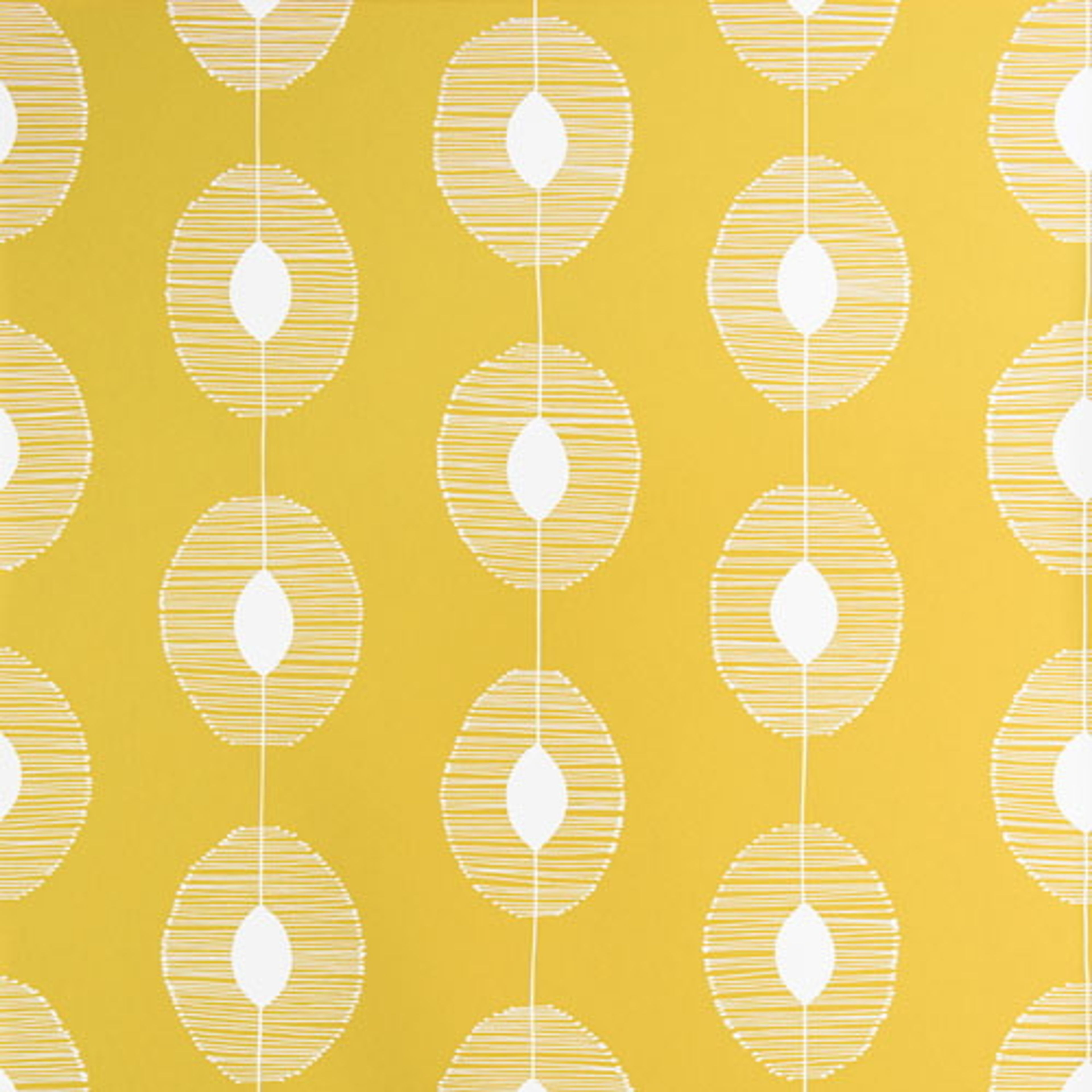 Dewsrops tapet med geometriskt mönster i gul. Från kollektionen signature. Nonwoven-material med rak passning.