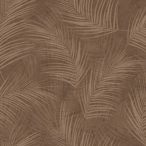 Palma tapet från Midbec med botaniskt mönster i orange. Från kollektionen Palma. Nonwoven-material med förskjuten passning. Passar i tonårsrum, kök och arbetsrum.