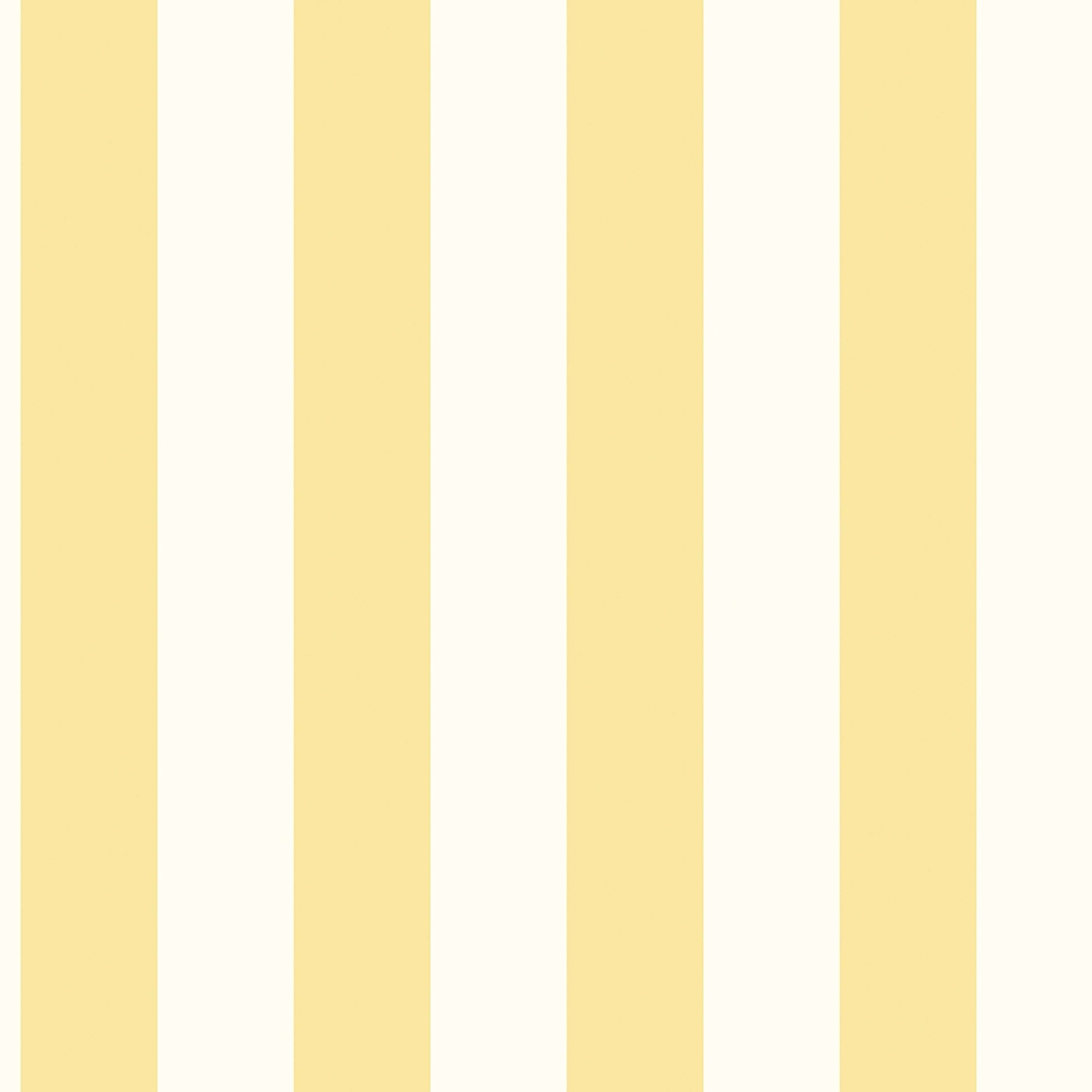Awning Stripe tapet med randigt mönster i vit och gul. Från kollektionen Just Kitchens. Nonwoven-material.