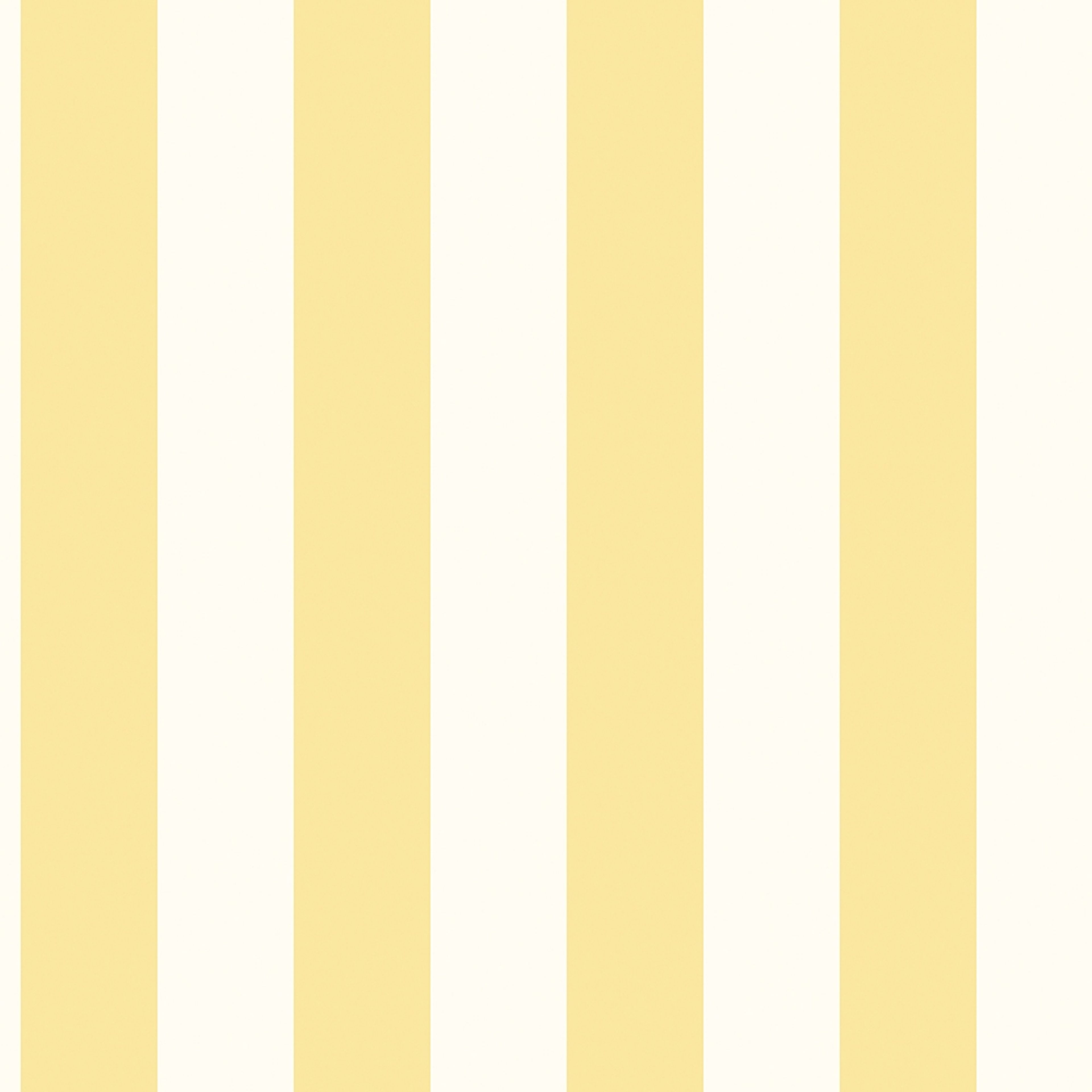 Awning Stripe tapet med randigt mönster i vit och gul. Från kollektionen Just Kitchens. Nonwoven-material.
