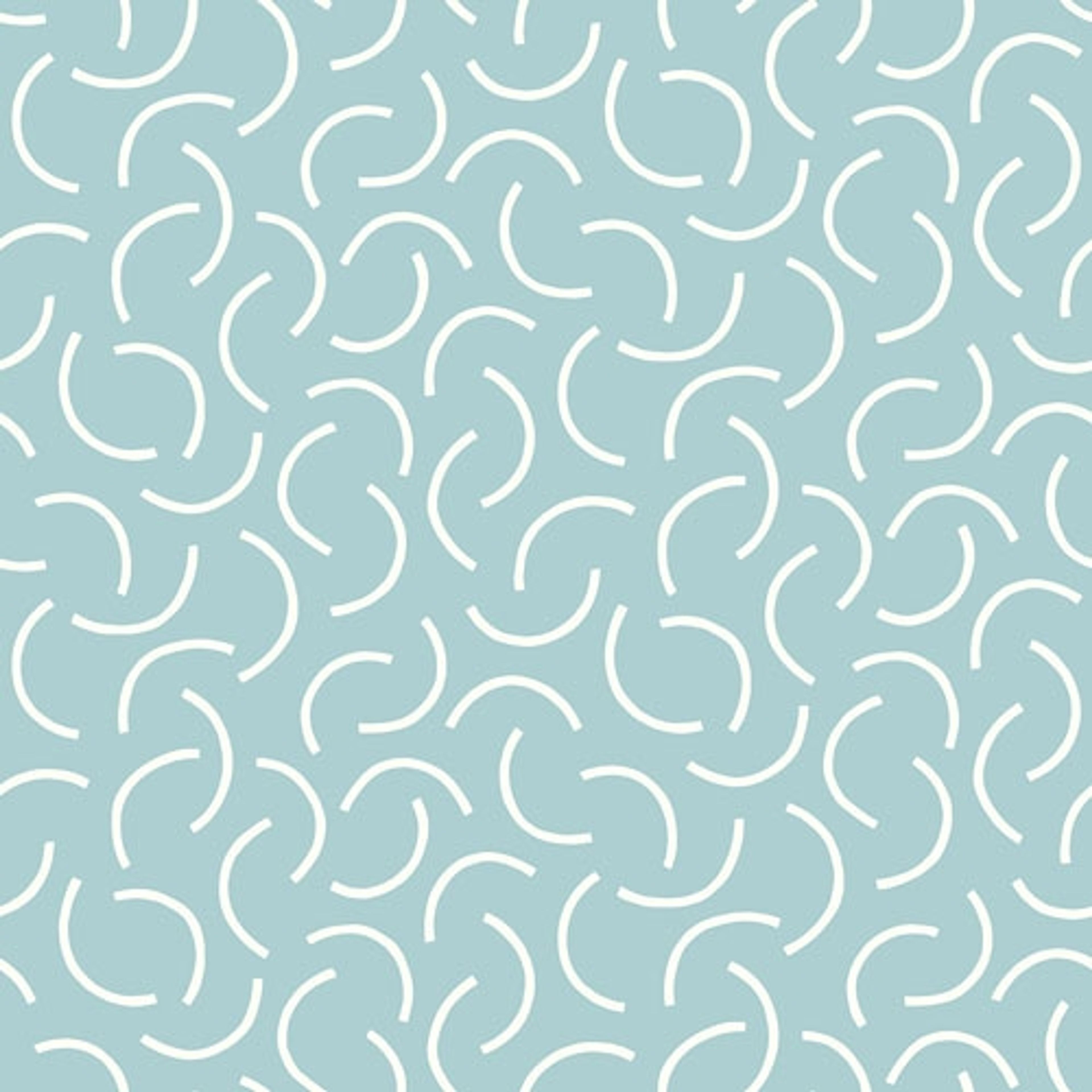 Tarn Marine tapet från Midbec med geometriskt, retro mönster i blå. Från kollektionen Kinfolk. Nonwoven-material med förskjuten passning. Lek-stil.