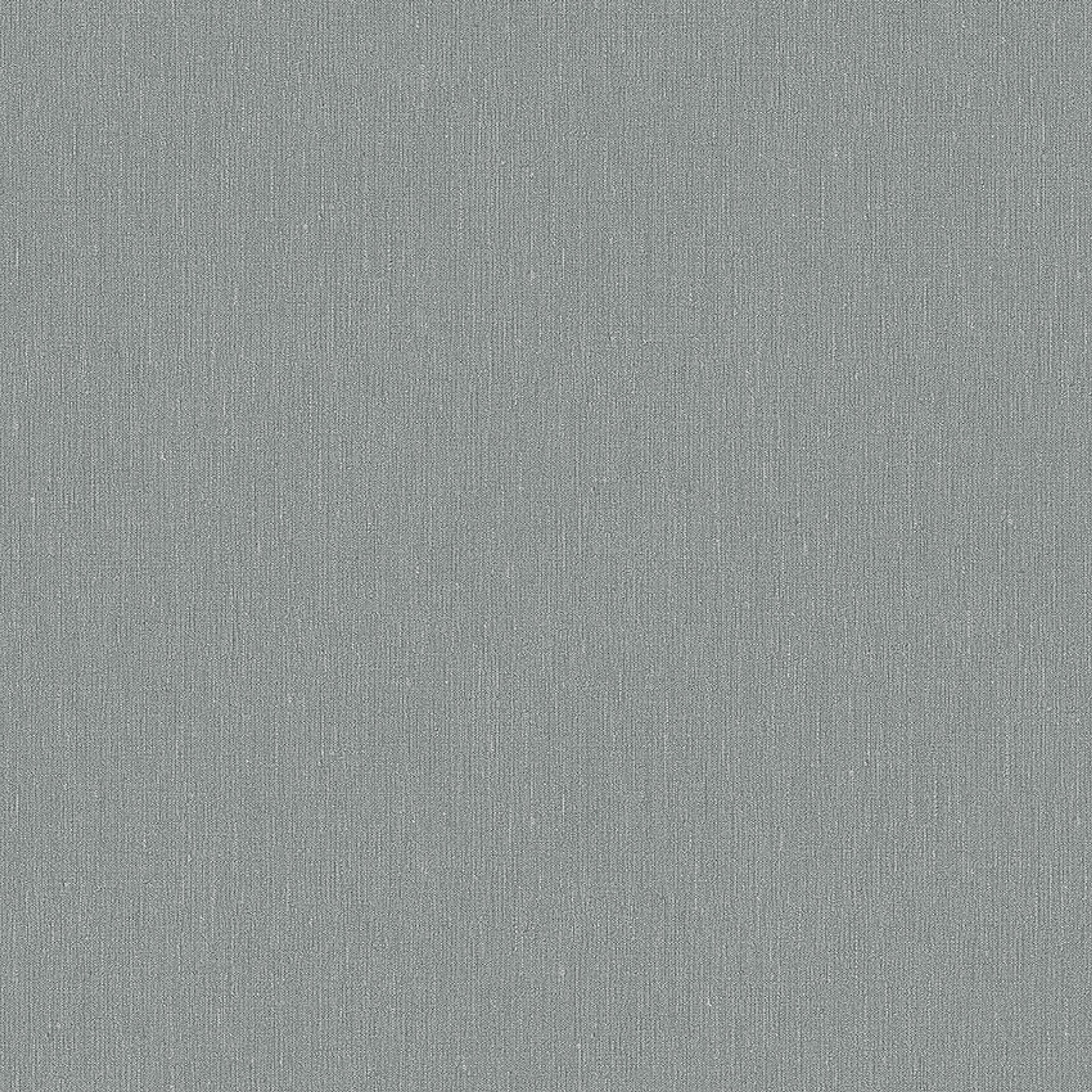 Dusty Denim tapet med enfargat, textilimitation mönster i blå. Från kollektionen Linen. Nonwoven-material. Passar i vardagsrum och matsal.