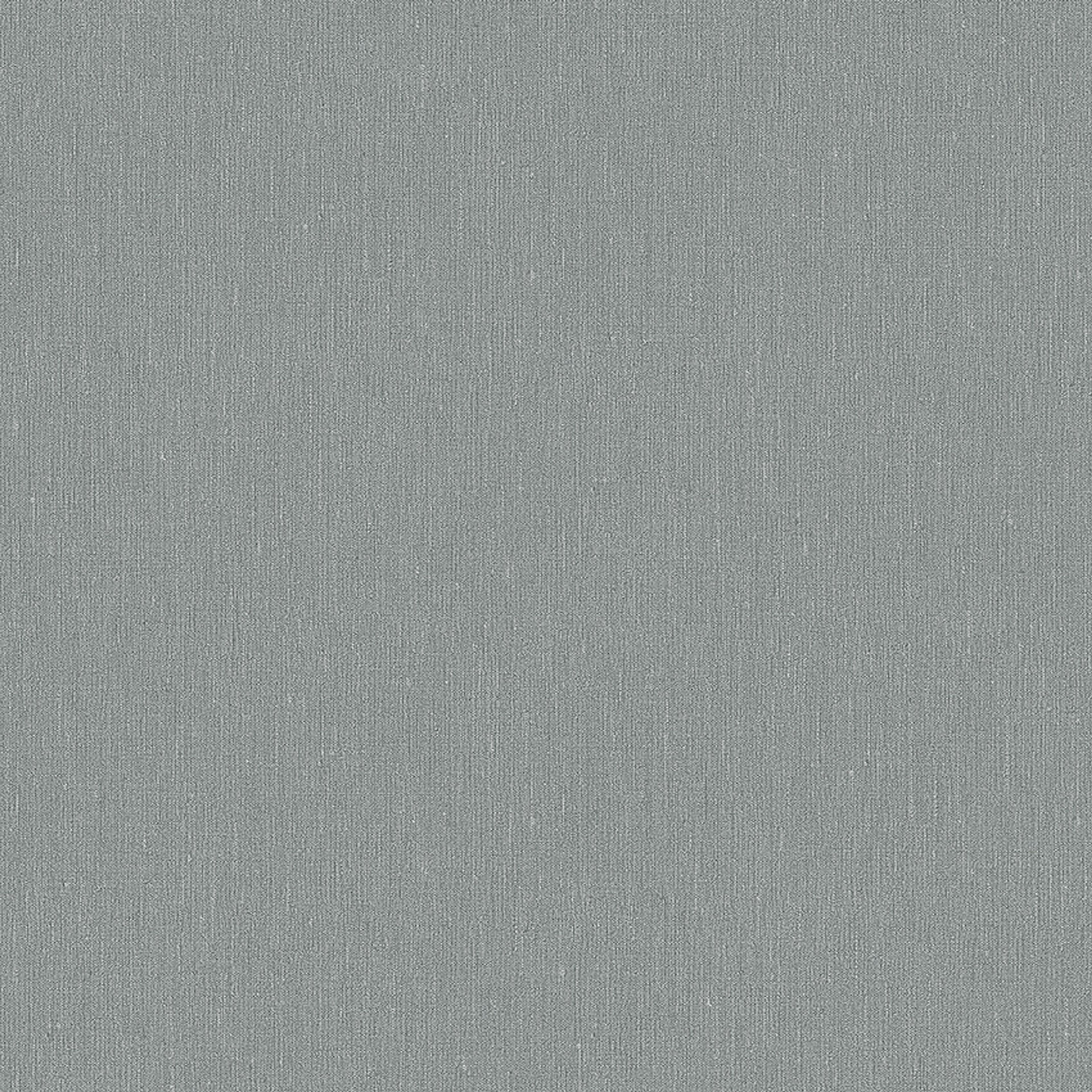 Dusty Denim tapet med enfargat, textilimitation mönster i blå. Från kollektionen Linen. Nonwoven-material. Passar i vardagsrum och matsal.