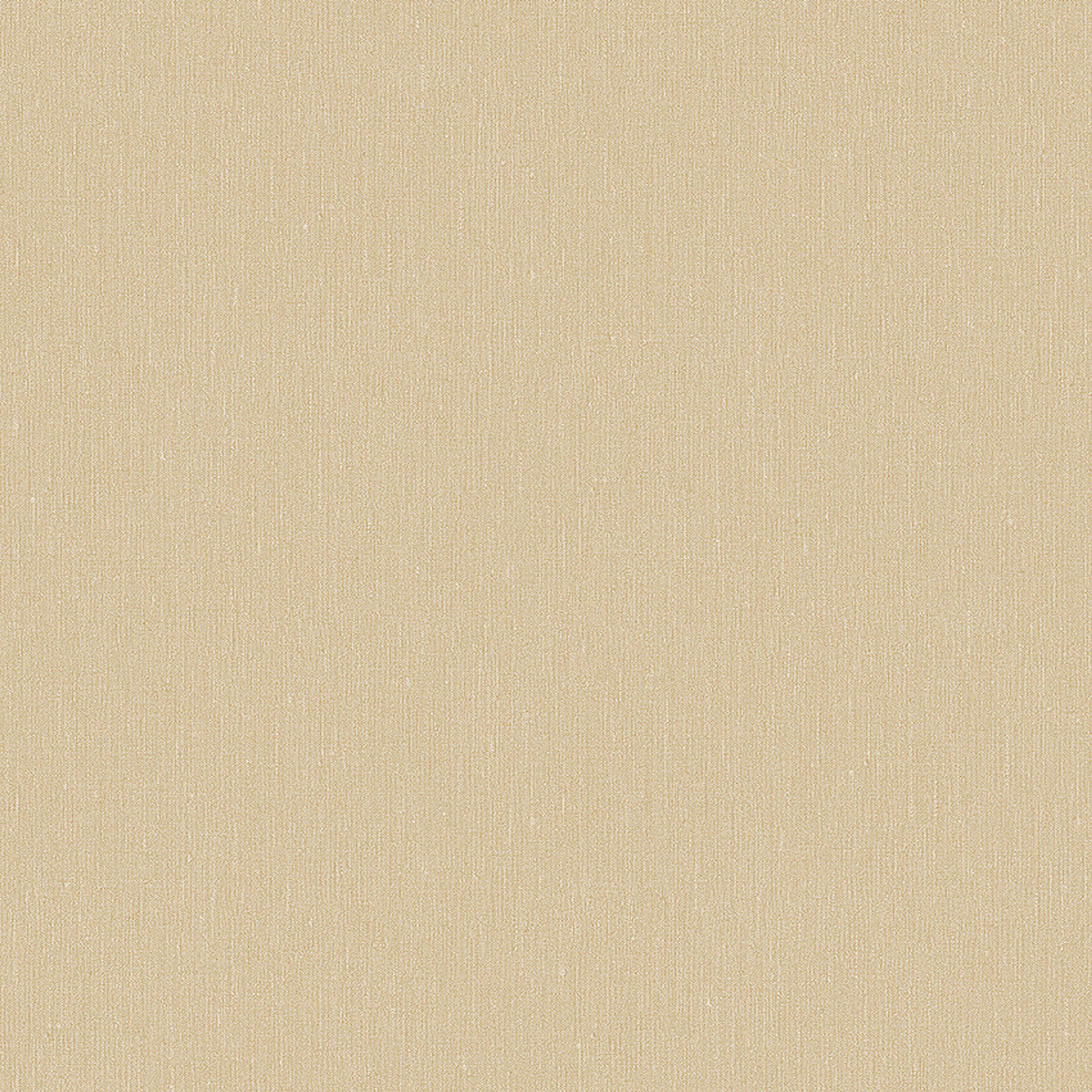 Linen Oat tapet med enfargat, textilimitation mönster i gul. Från kollektionen Linen. Nonwoven-material. Passar i vardagsrum och matsal.