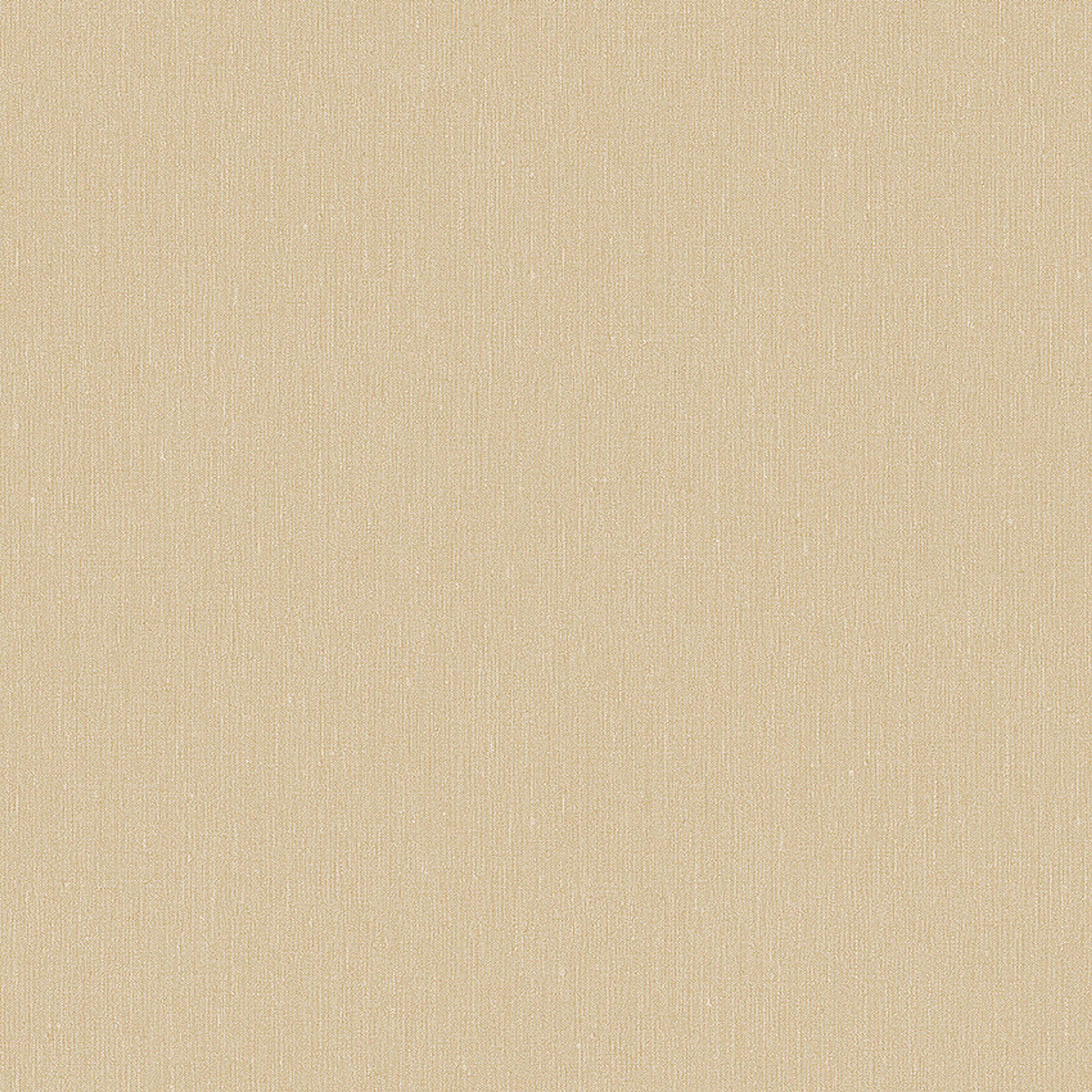 Linen Oat tapet med enfargat, textilimitation mönster i gul. Från kollektionen Linen. Nonwoven-material. Passar i vardagsrum och matsal.